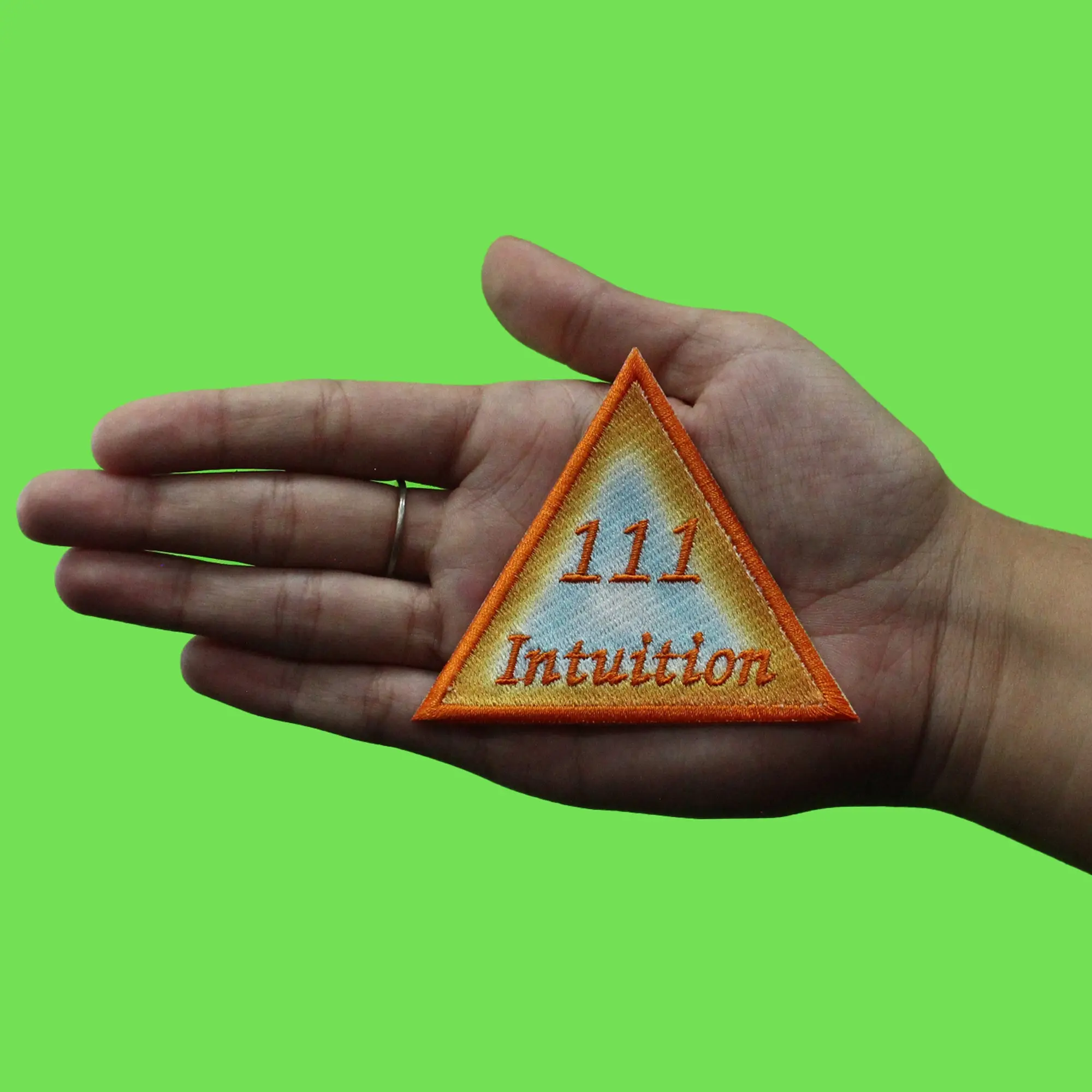 111 Angel Numbers Patch Intuition Mythology Psychic Embroidered Iron On - Image 2