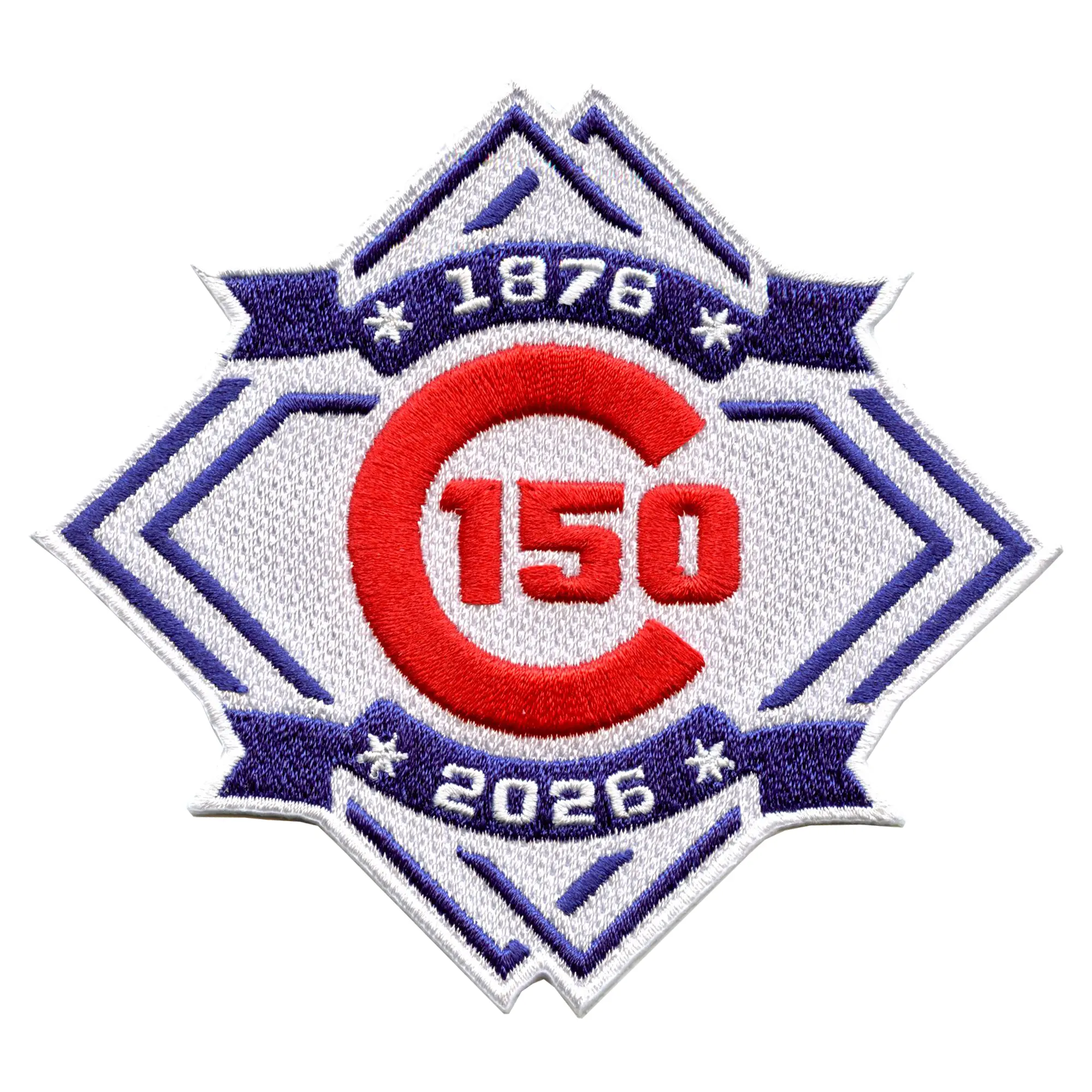 1876-2026 Chicago Cubs 150th Anniversary MLB Season Jersey Sleeve Patch - Image 2