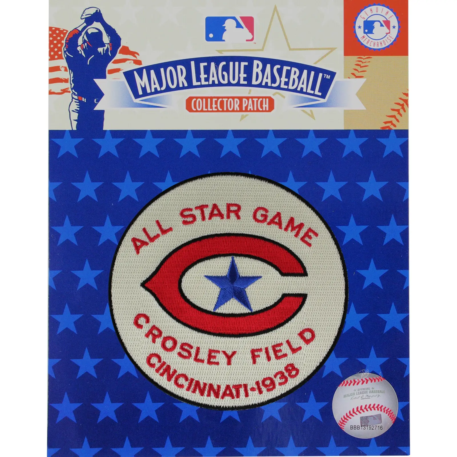 1938 MLB All Star Game Cincinnati Reds Crosley Field Jersey Patch - Image 3