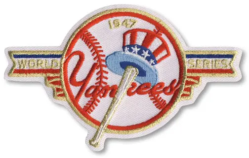 1947 New York Yankees MLB World Series Championship Jersey Patch