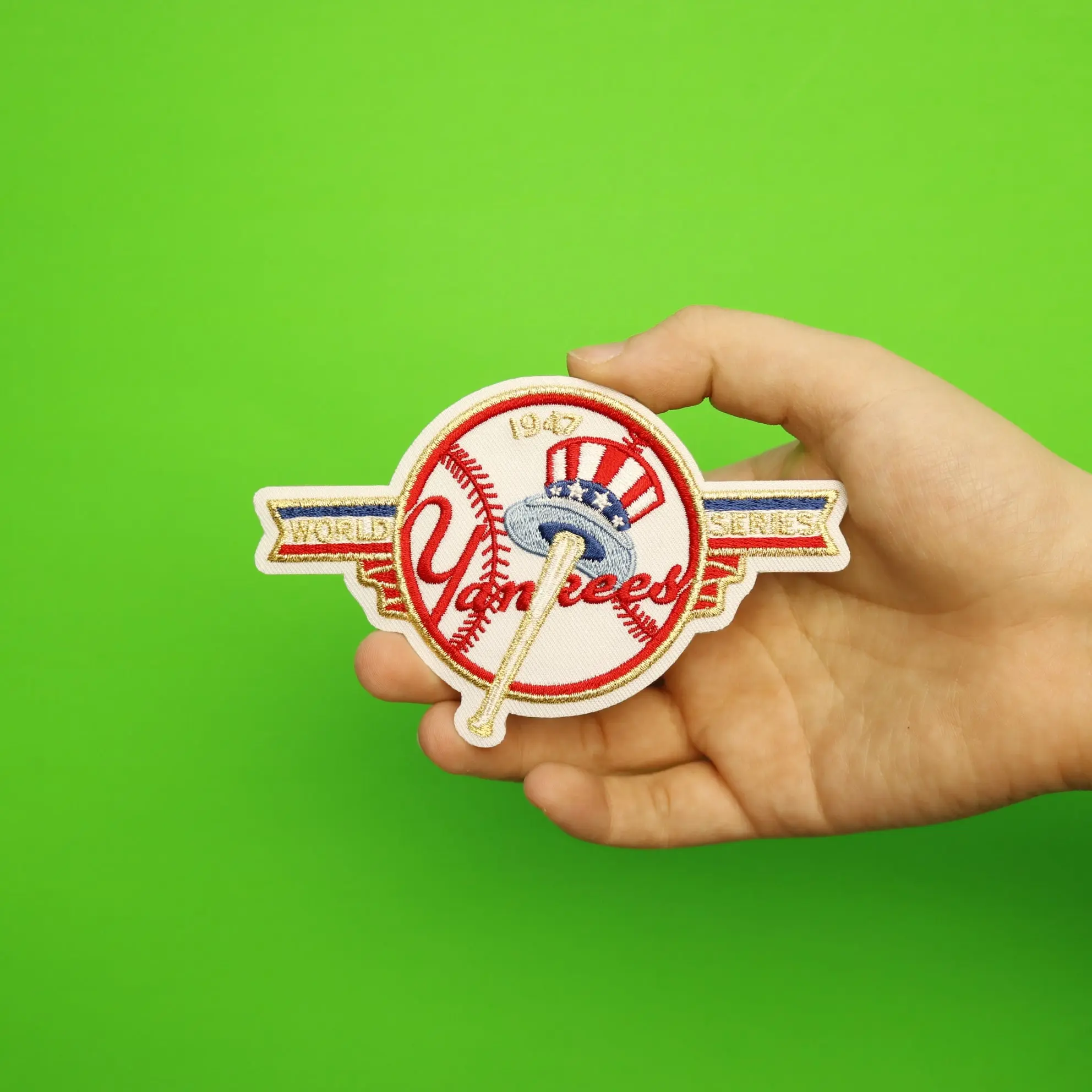1947 New York Yankees MLB World Series Championship Jersey Patch - Image 2