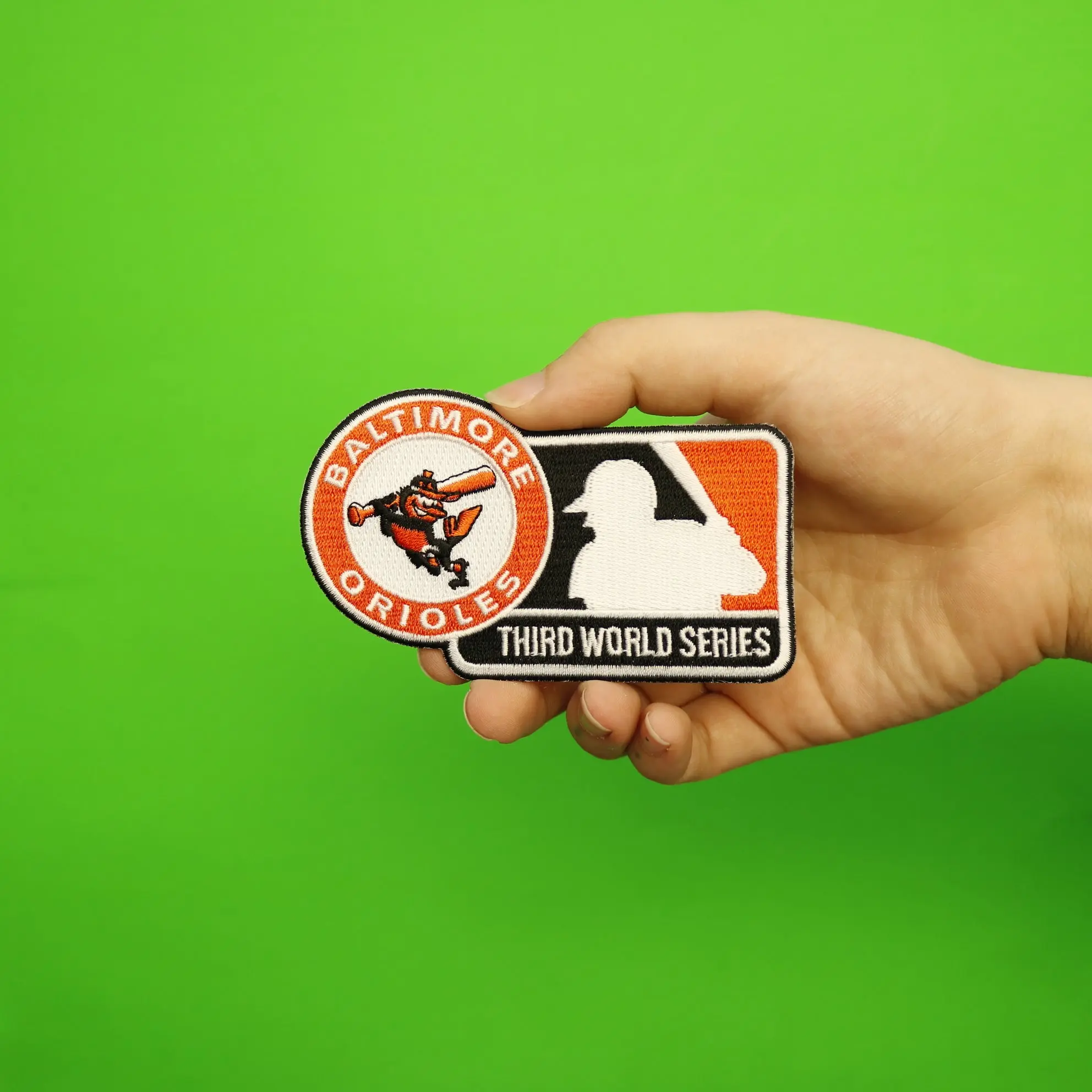 1970 Baltimore Orioles Third MLB World Series Championship Jersey Patch - Image 2