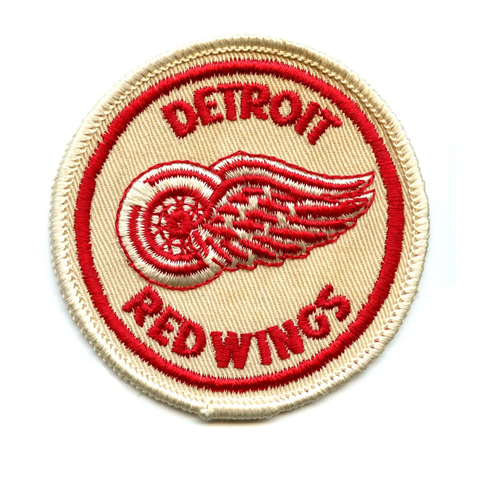 1970'S Detroit Red Wings NHL Hockey Vintage Round Team Logo Patch