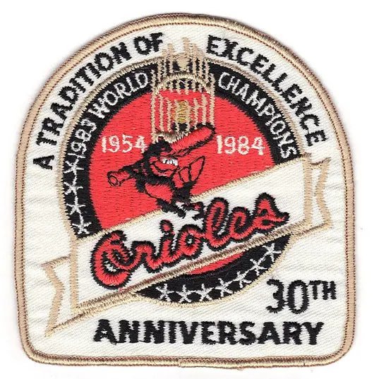 1984 World Champions 30th Anniversary Baltimore Orioles Jersey Patch (1984)