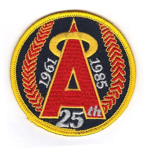 1985 California Angels 25th Anniversary Logo Patch
