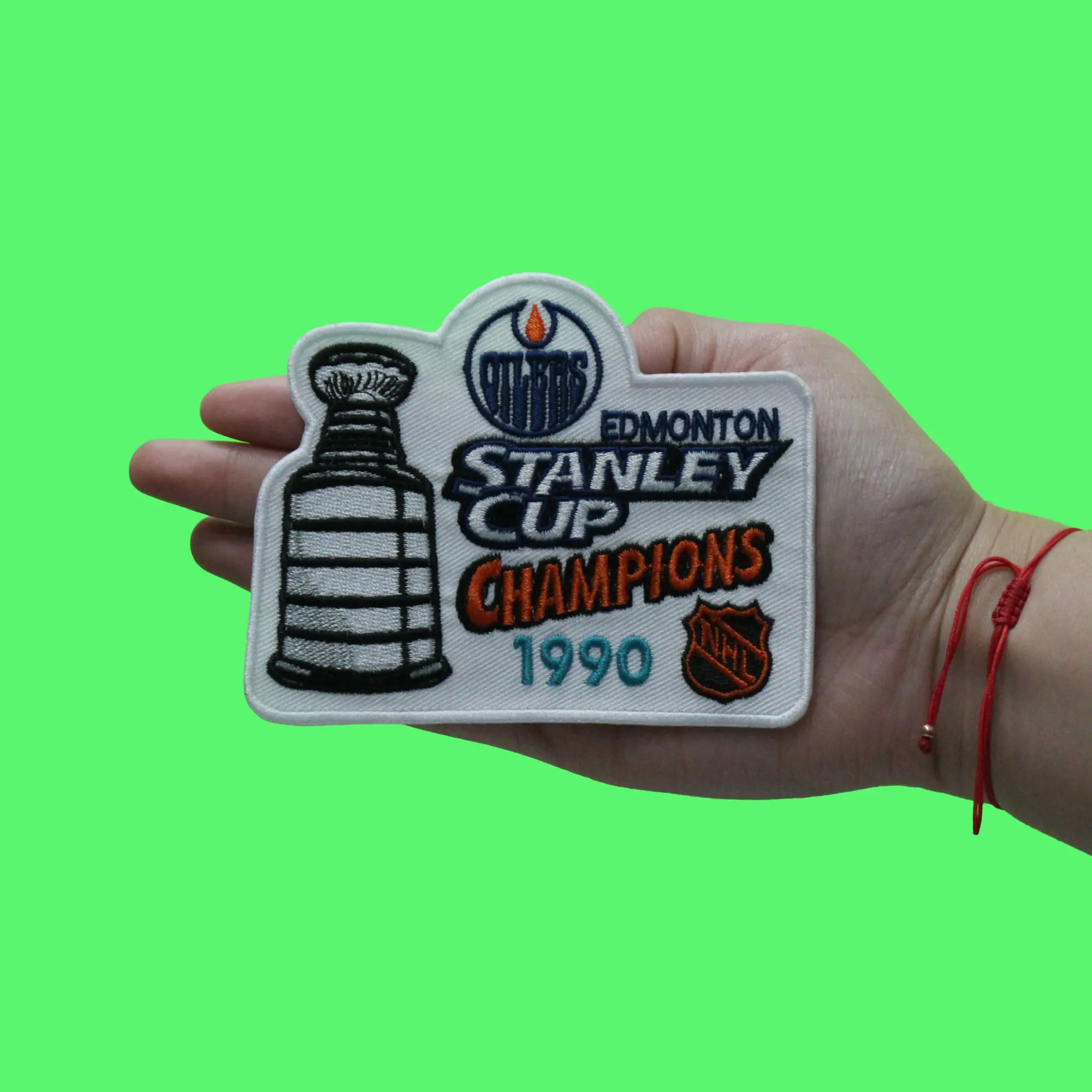 1990 NHL Stanley Cup Final Champions Edmonton Oilers Jersey Patch - Image 3