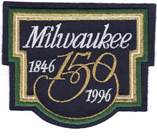 1996 City of Milwaukee Brewers 150th Anniversary Celebration Jersey Patch