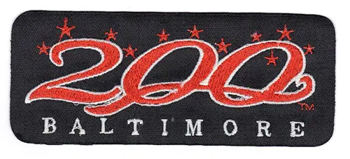 1997 Baltimore Orioles 200th Anniversary of City Patch (Black Version)