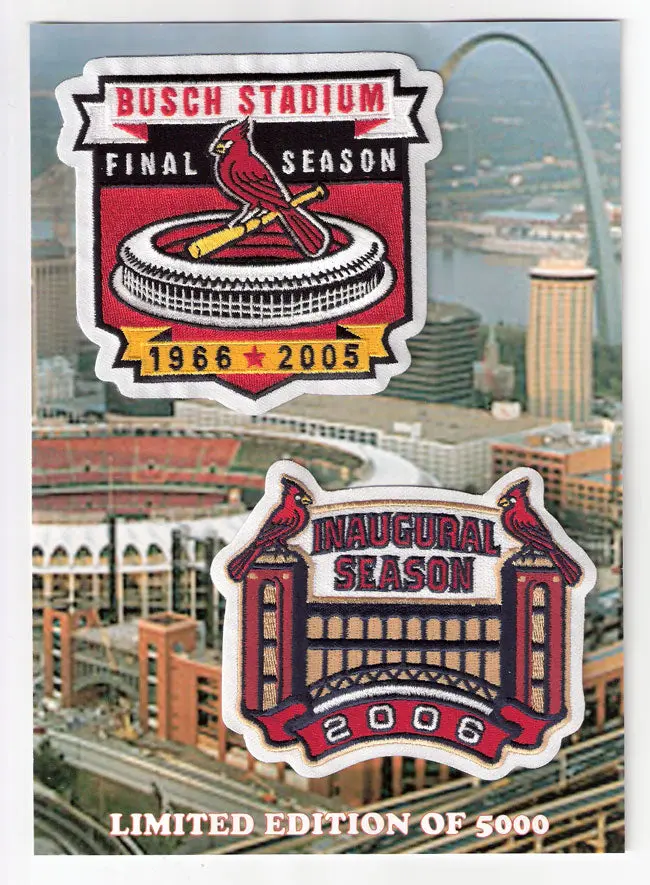 2005 & 2006 St. Louis Cardinals Busch Stadium Jersey Patch (Limited Edition)