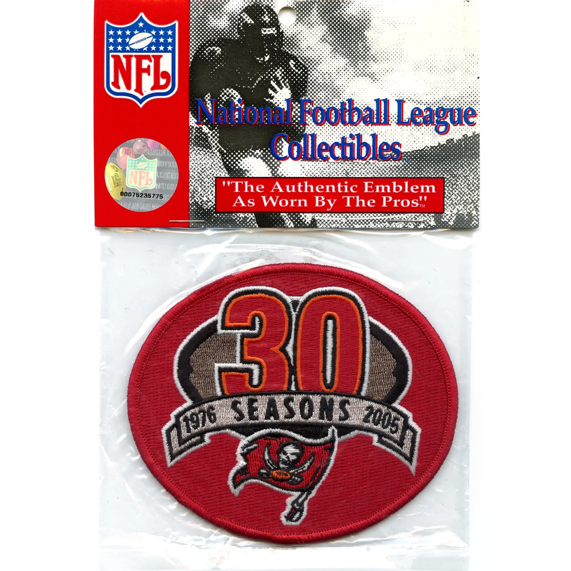 2005 Tampa Bay Buccaneers 30 Seasons Anniversary Patch 1976 - Image 2