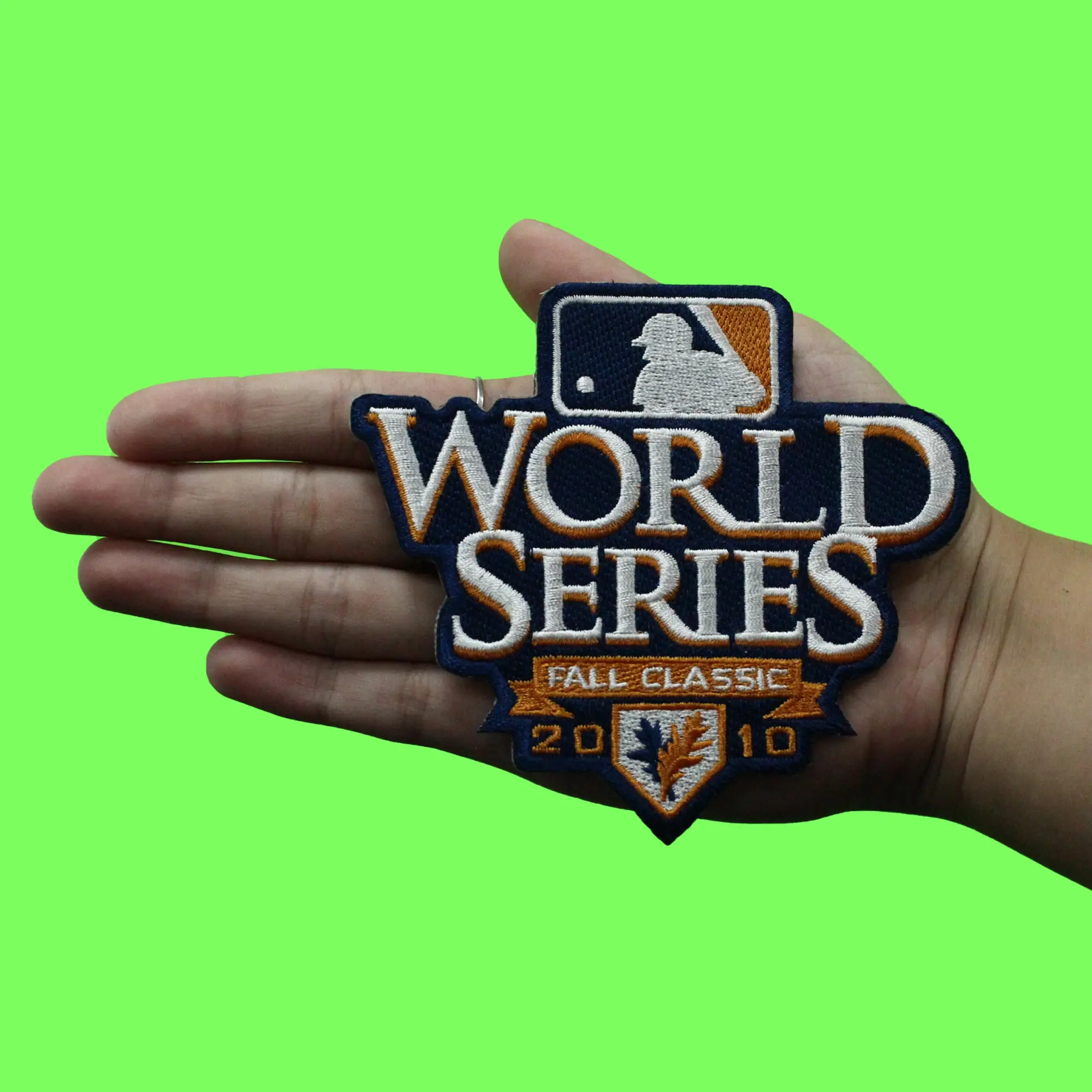 2010 MLB World Series Logo Jersey Sleeve Patch Fall Classic ( Blue Border) - Image 3