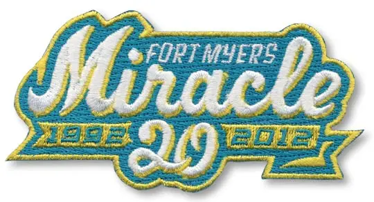 2012 Fort Myers Miracle 20th Anniversary Patch