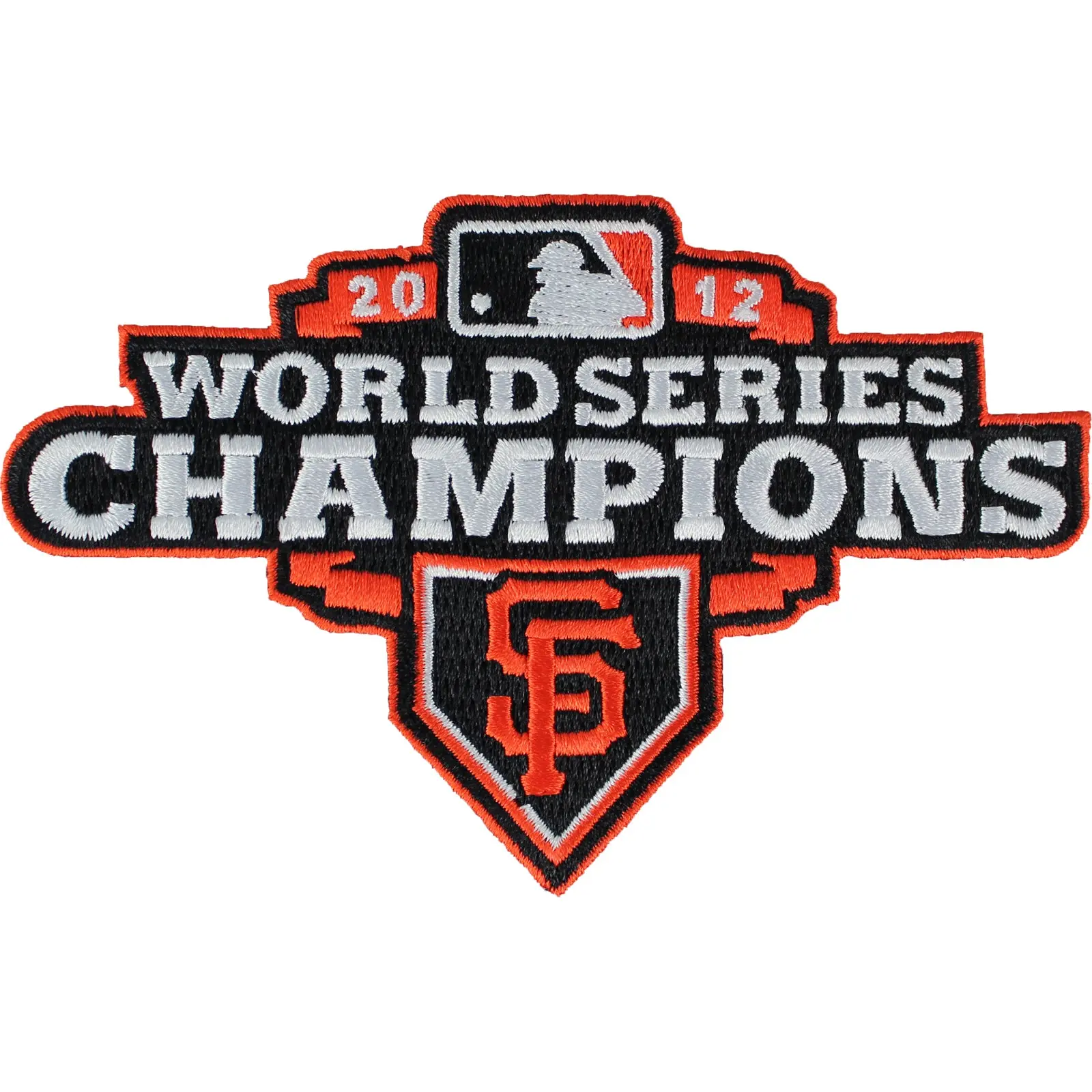 2012 San Francisco Giants MLB World Series Champions Jersey Sleeve Patch (Orange Border)