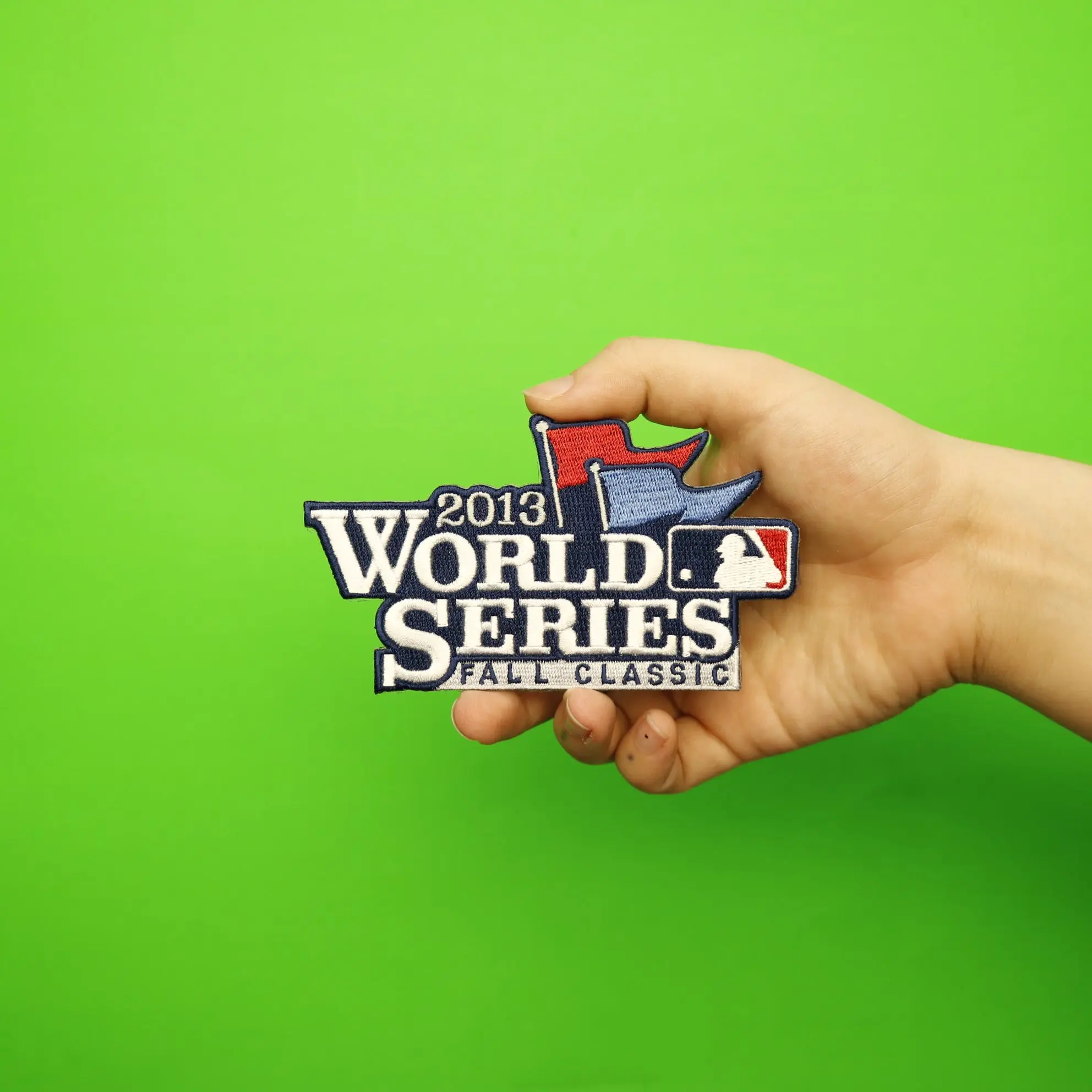 2013 MLB World Series Logo Fall Classic Jersey Sleeve Patch St Louis Cardinals vs. Boston Red Sox - Image 2