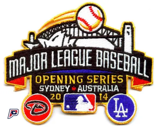 2014 MLB Opening Series in Sydney Australia Jersey Patch (Arizona Diamondbacks vs. Los Angeles Dodgers)