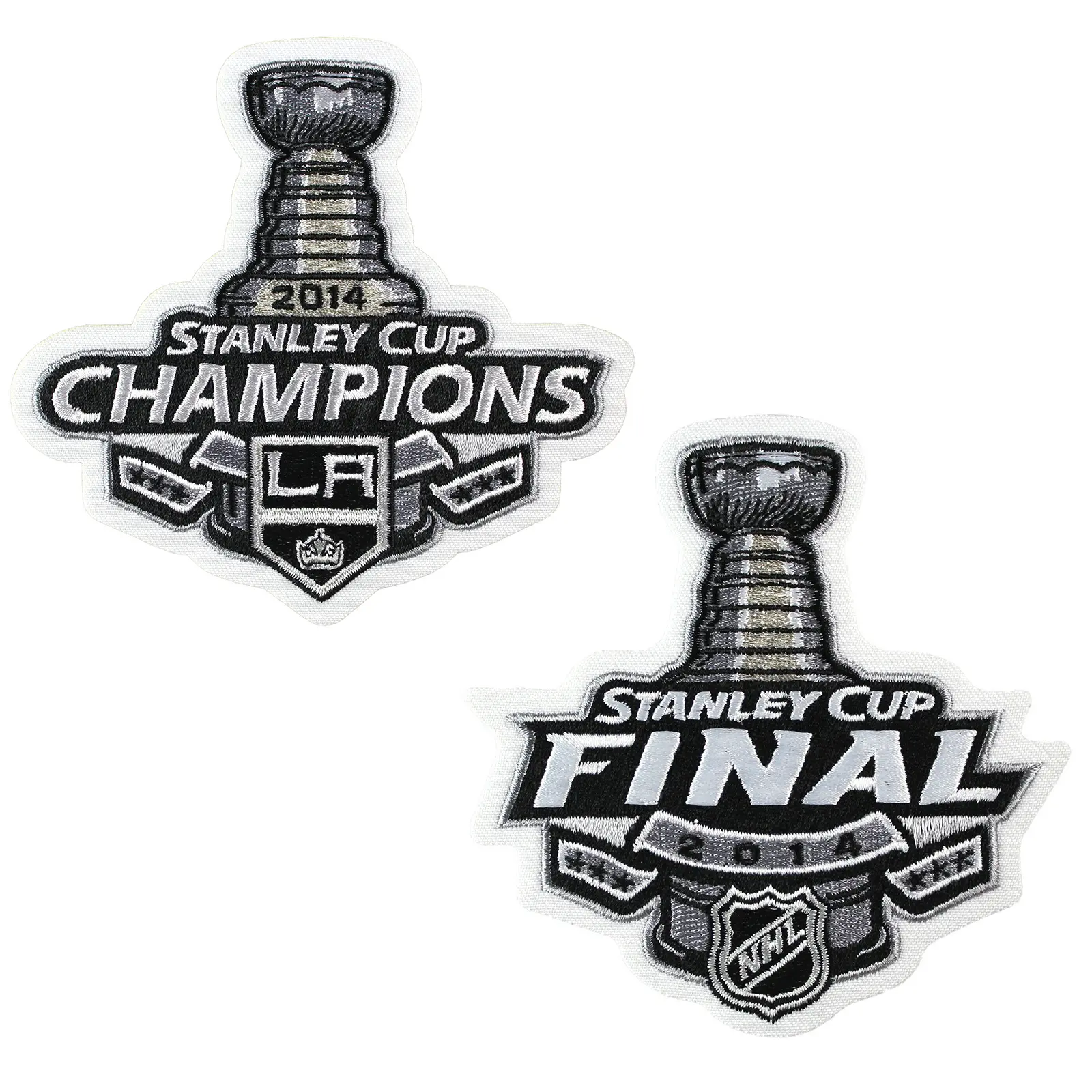2014 Stanley Cup Final Champions And Playoffs Los Angeles Kings Jersey Patch Set