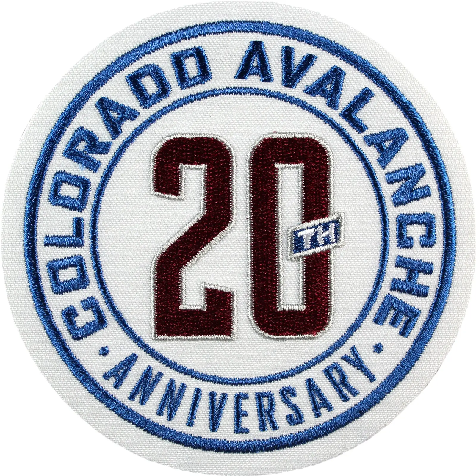 2015 Colorado Avalanche Team 20th Anniversary Season Logo Jersey Patch