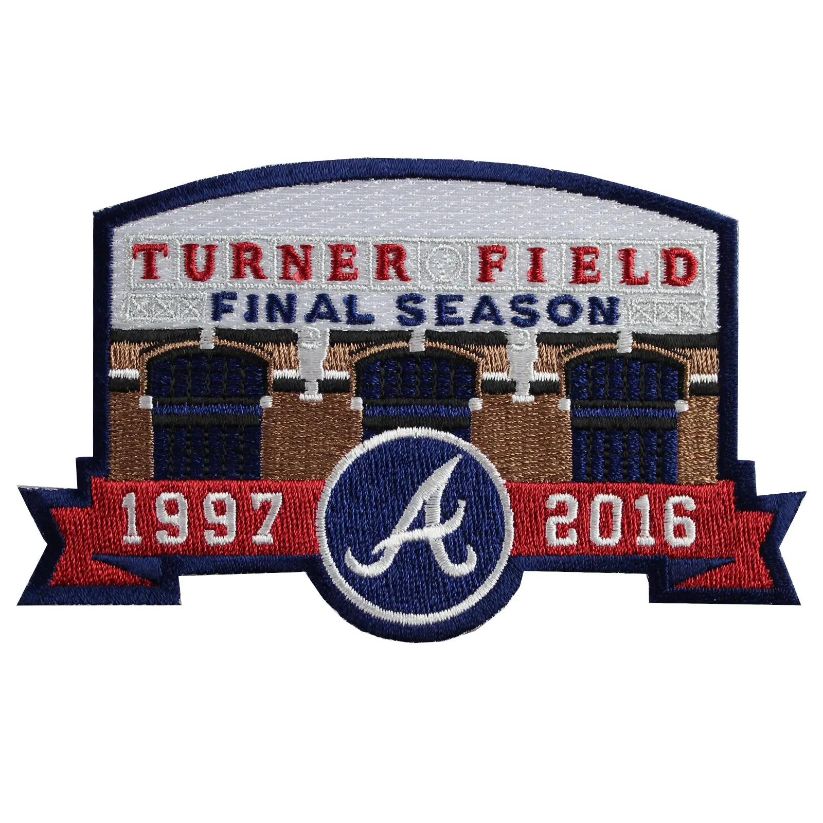 2016 Atlanta Braves Turner Field Final Season Jersey Sleeve Patch