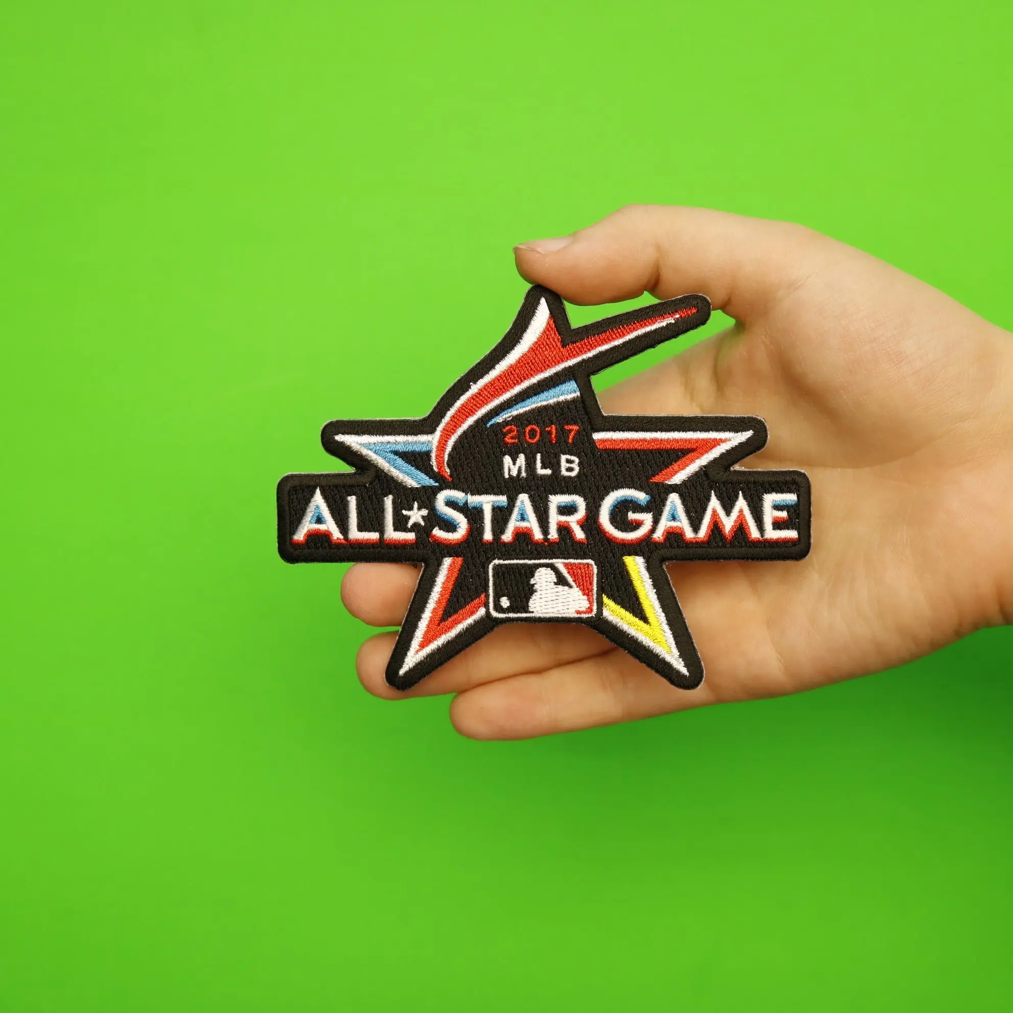 2017 Miami Marlins MLB All Star Game Jersey Sleeve Patch - Image 3