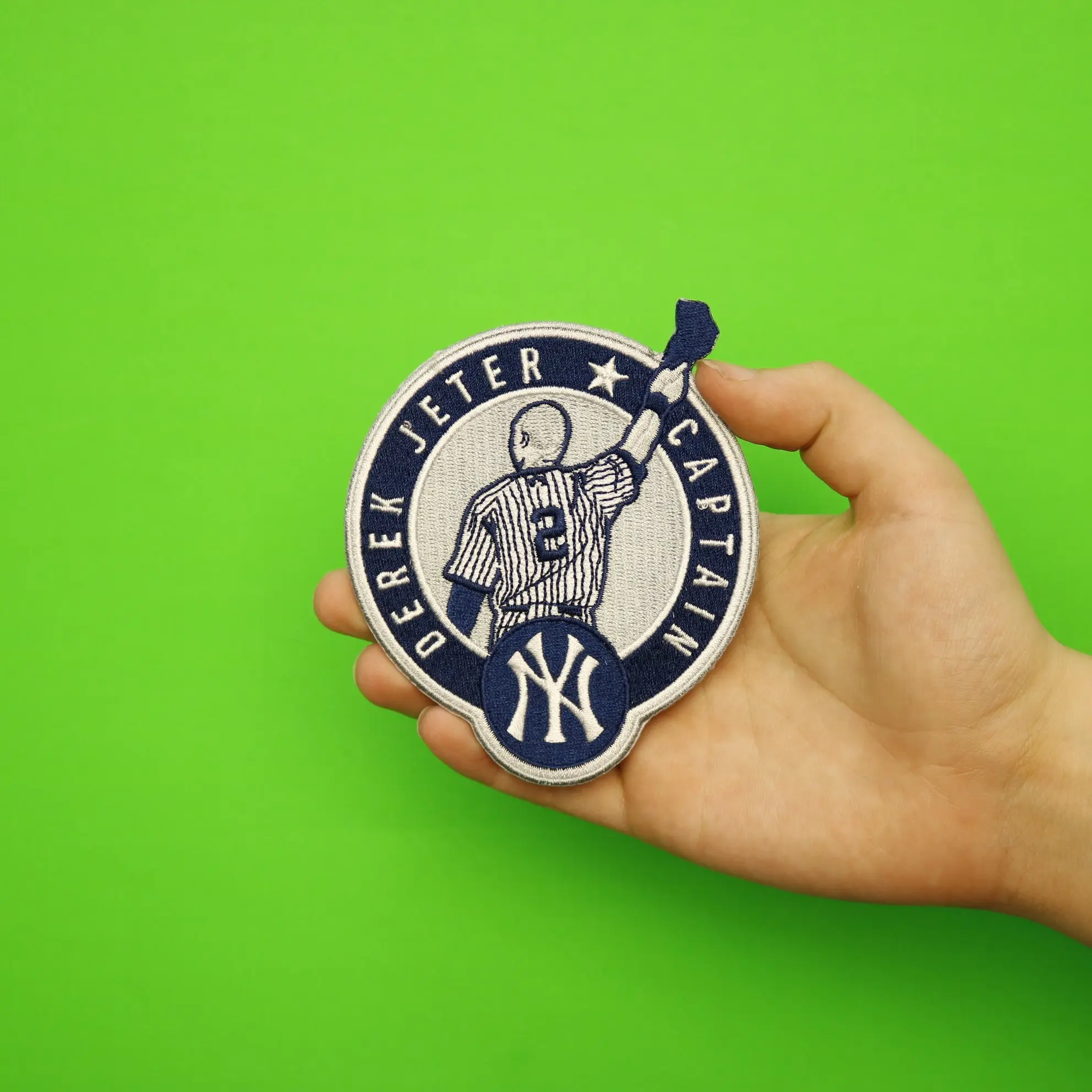 2017 New York Yankees Derek Jeter Number Retirement Captain Patch - Image 2