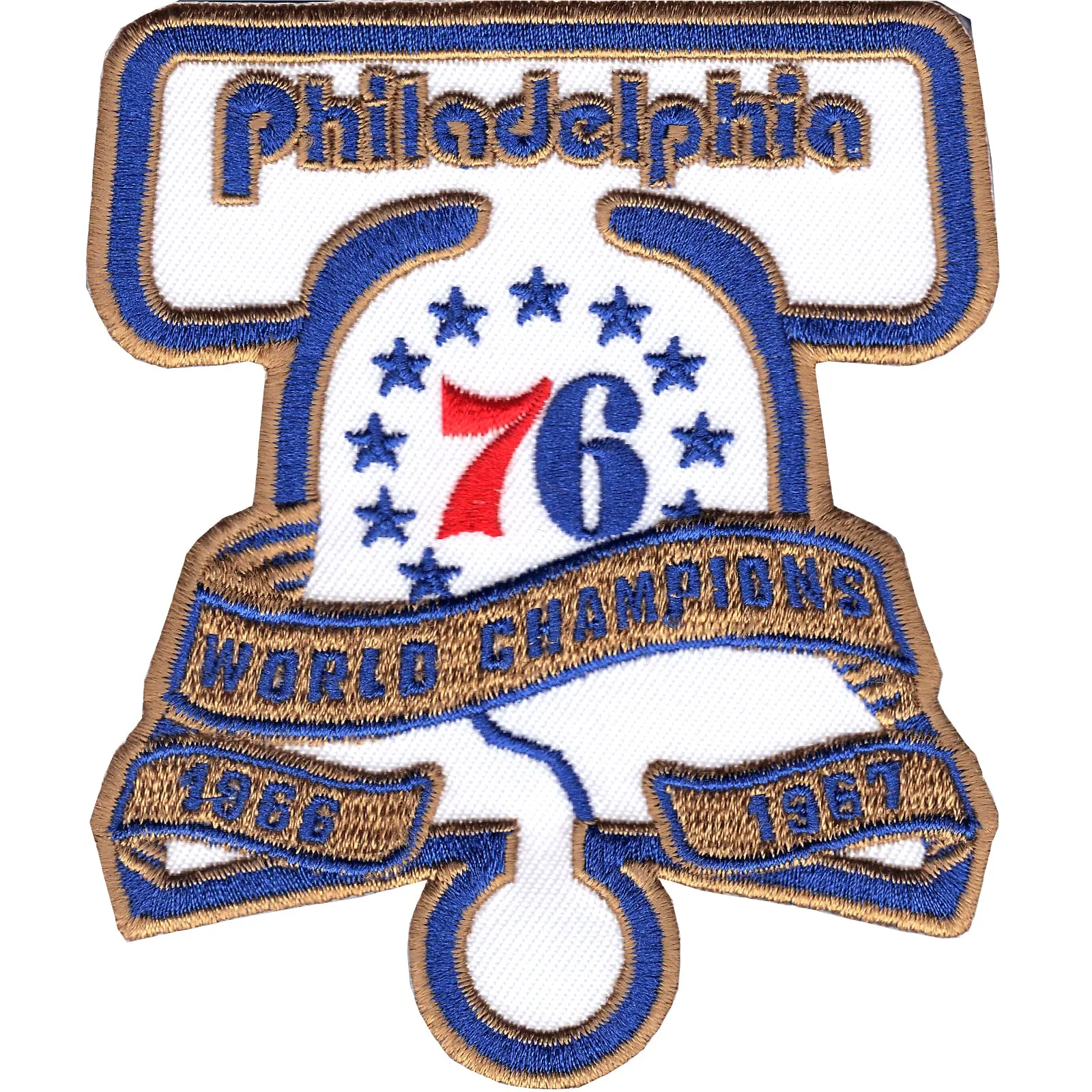 2017 Official NBA Philadelphia 76ers 50th World Champions Anniversary Patch
