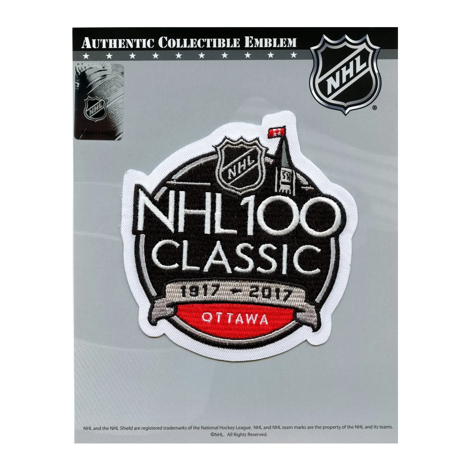 2017 Official NHL 100th Classic Jersey Patch Ottawa Senators Montreal Canadiens