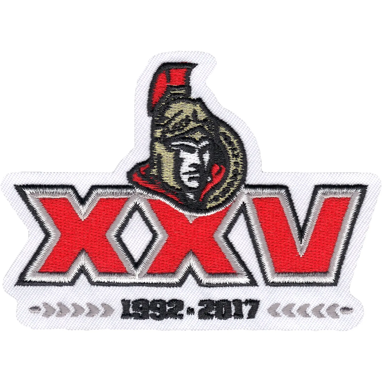 2017 Official Ottawa Senators 25th Anniversary Jersey Patch