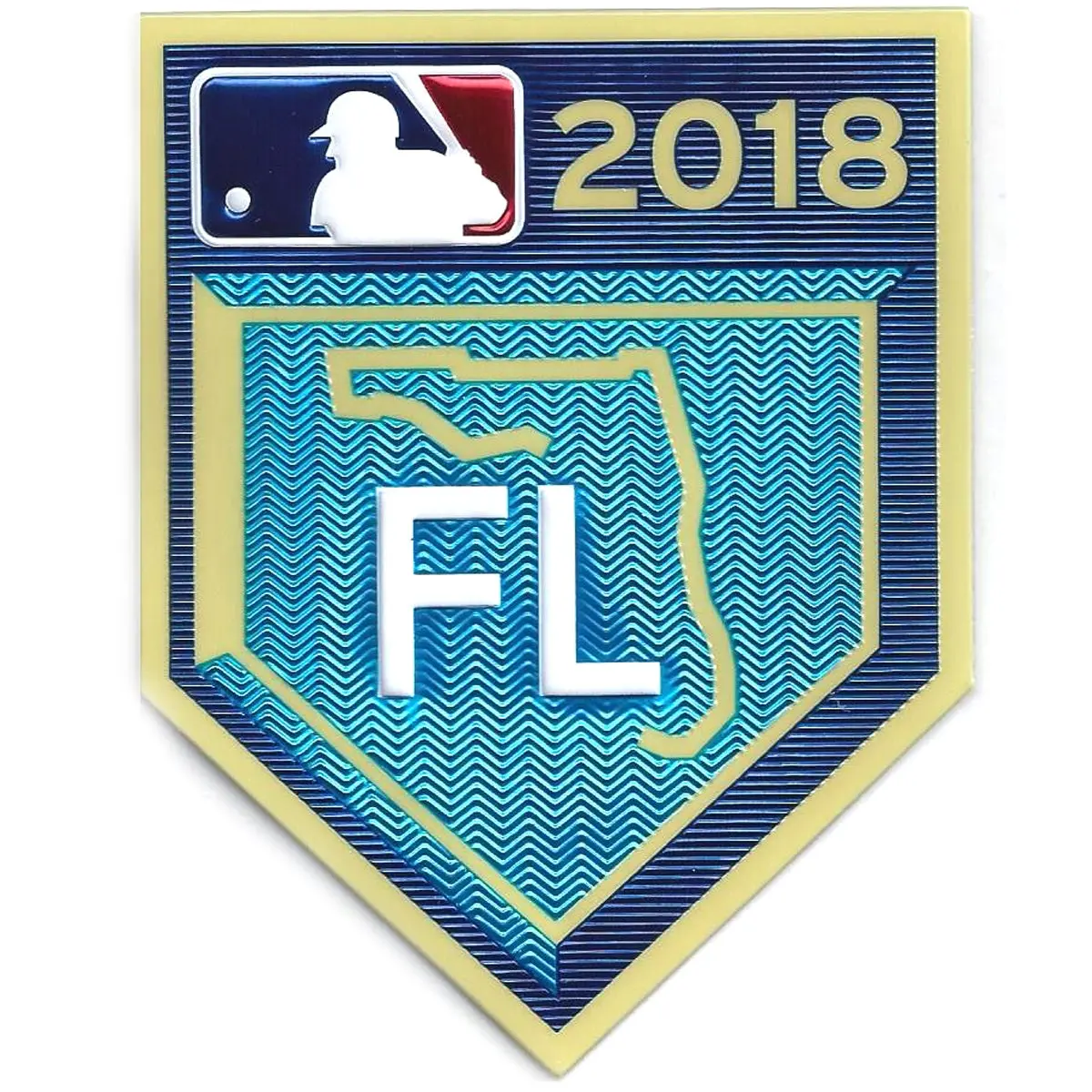 2018 Grapefruit League Spring Training TPU EmbossTech Jersey Patch Florida(Navy Blue)