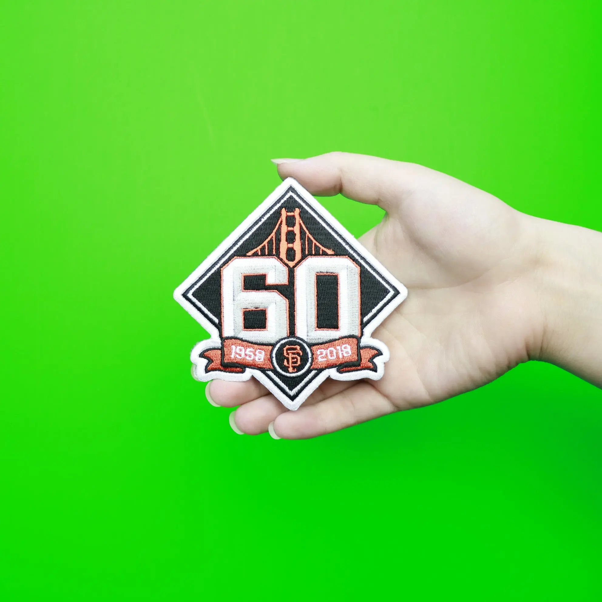 2018 San Francisco Giants 60th Anniversary Jersey Patch - Image 2