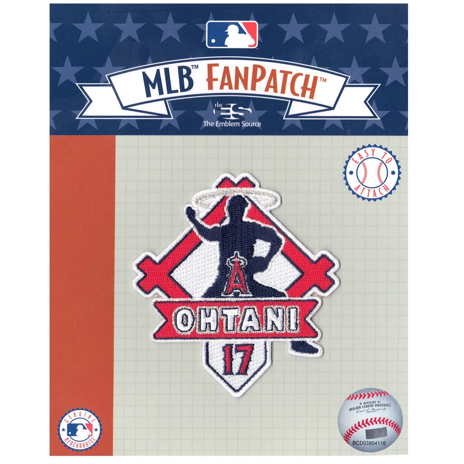 2018 Shohei Ohtani Los Angeles Angels "Strike" Fan Patch Strikeout Pitcher