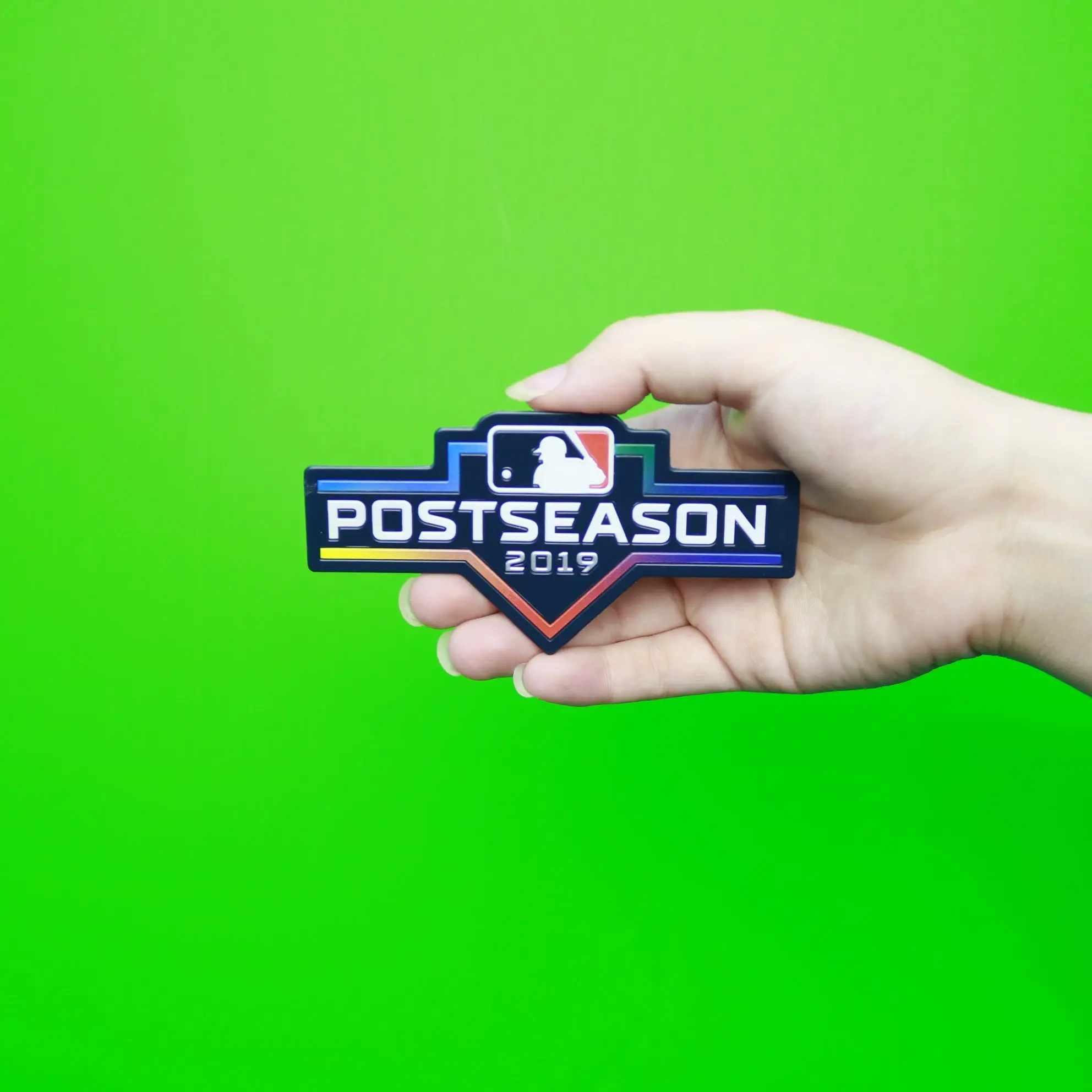 2019 Major League Baseball Postseason Emboss Tech Jersey Patch - Image 2