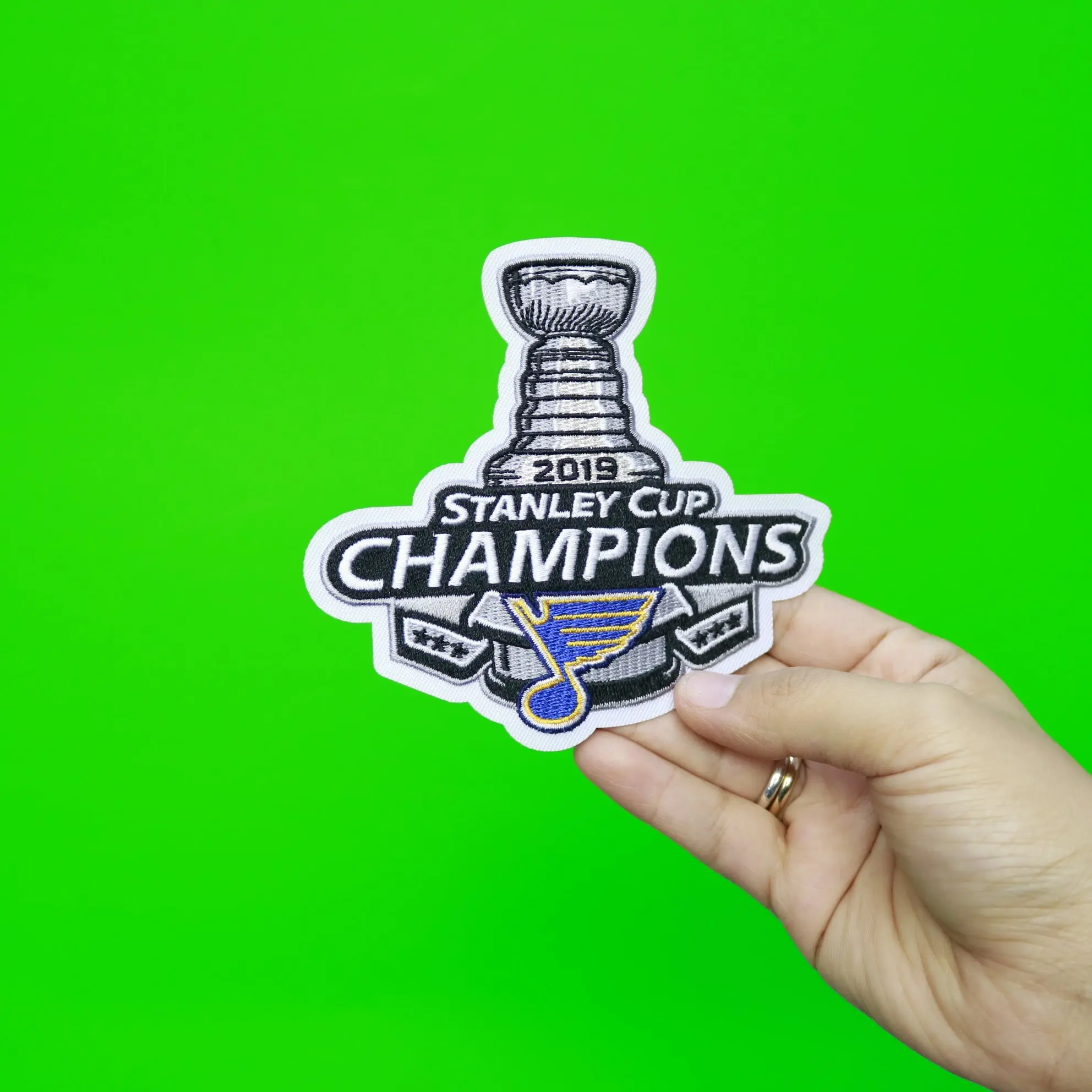 2019 NHL Stanley Cup Final Champions St Louis Blues Commemorative Jersey Patch - Image 2