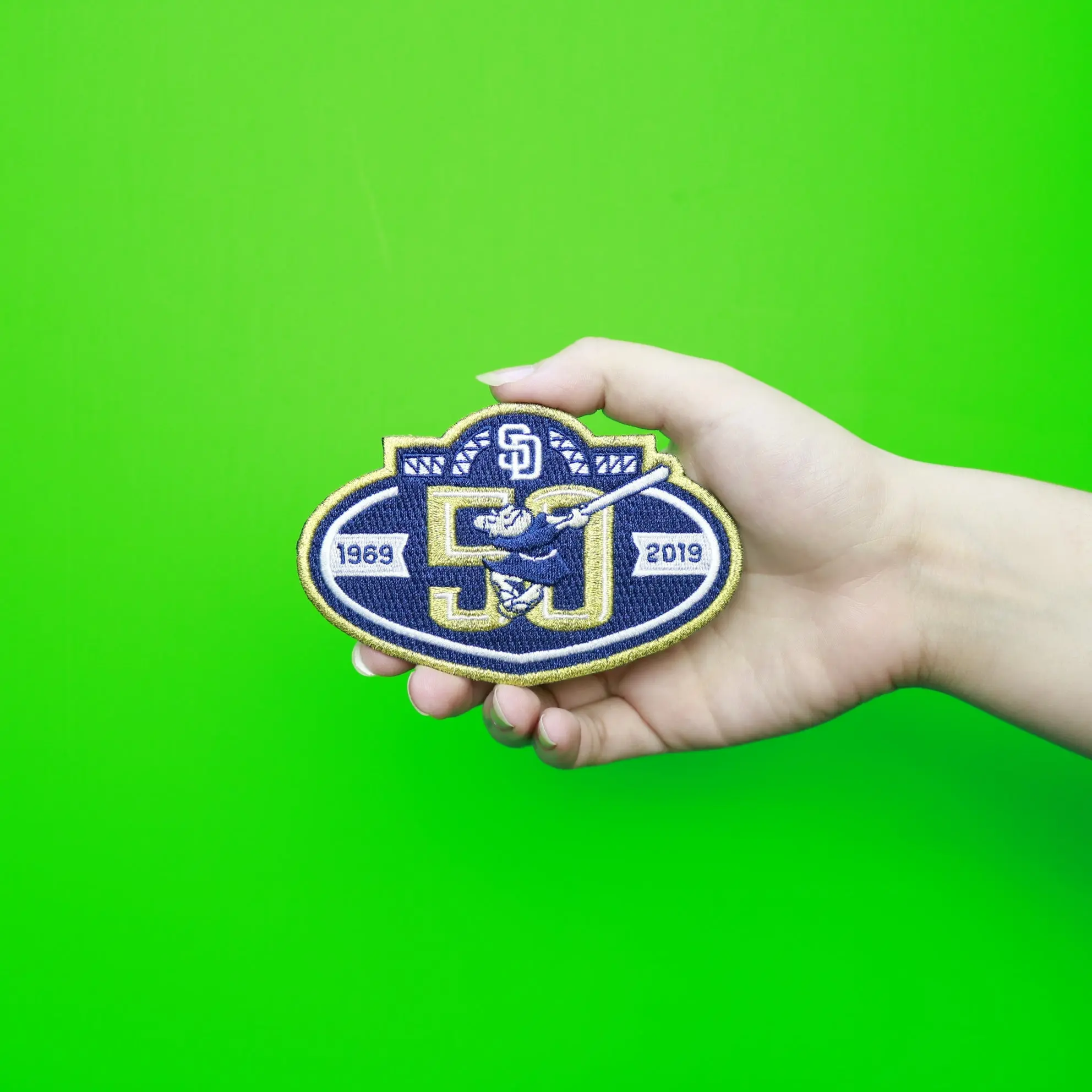 2019 San Diego Padres 50th Anniversary Patch (Blue Version) - Image 2