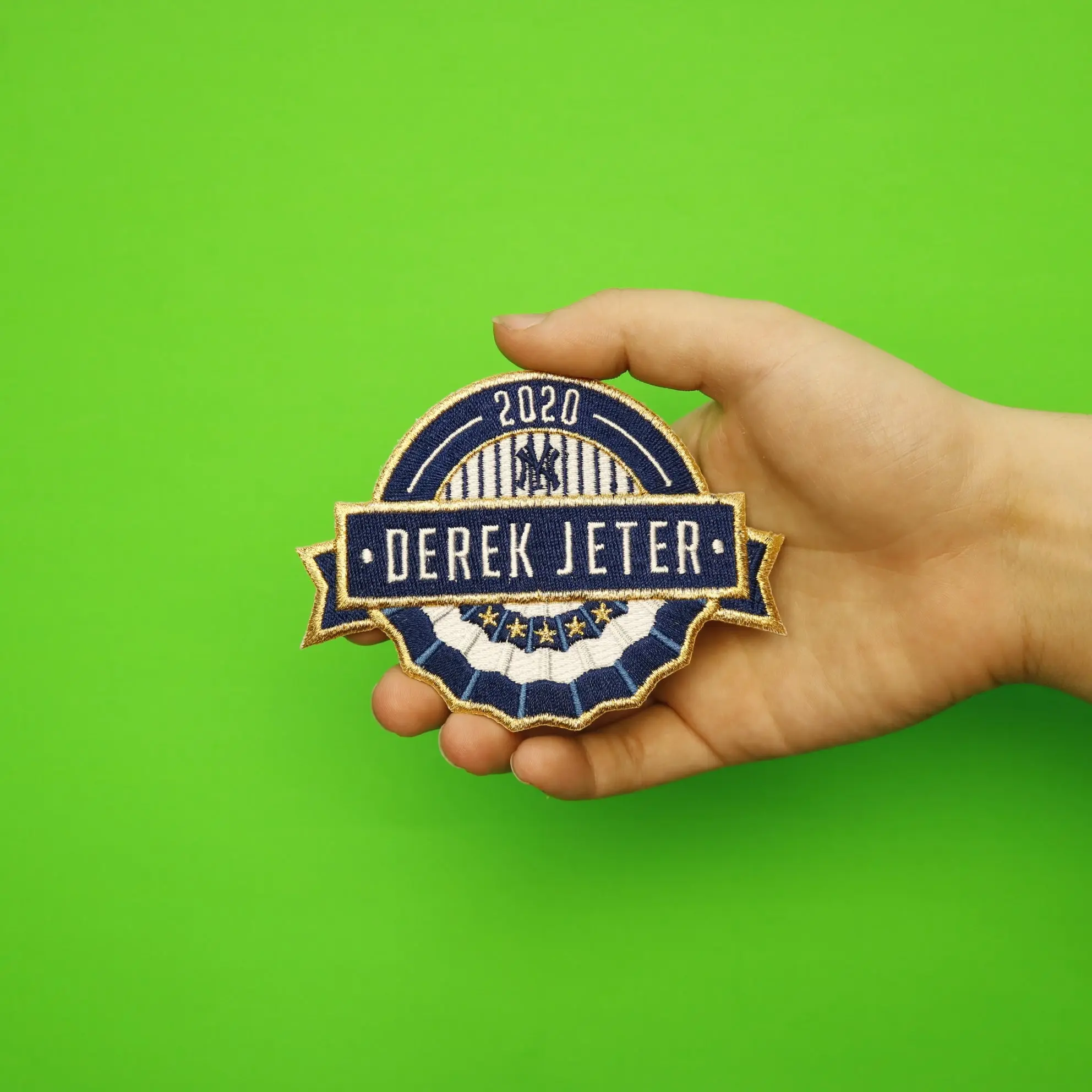 2020 Derek Jeter New York Yankees MLB Hall of Fame Patch - Image 3