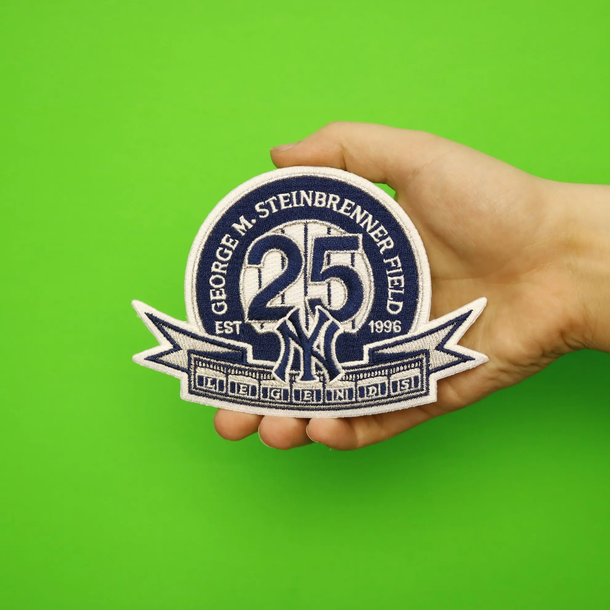 2020 George M. Steinbrenner Field 25th Year New York Yankees MLB Patch - Image 2