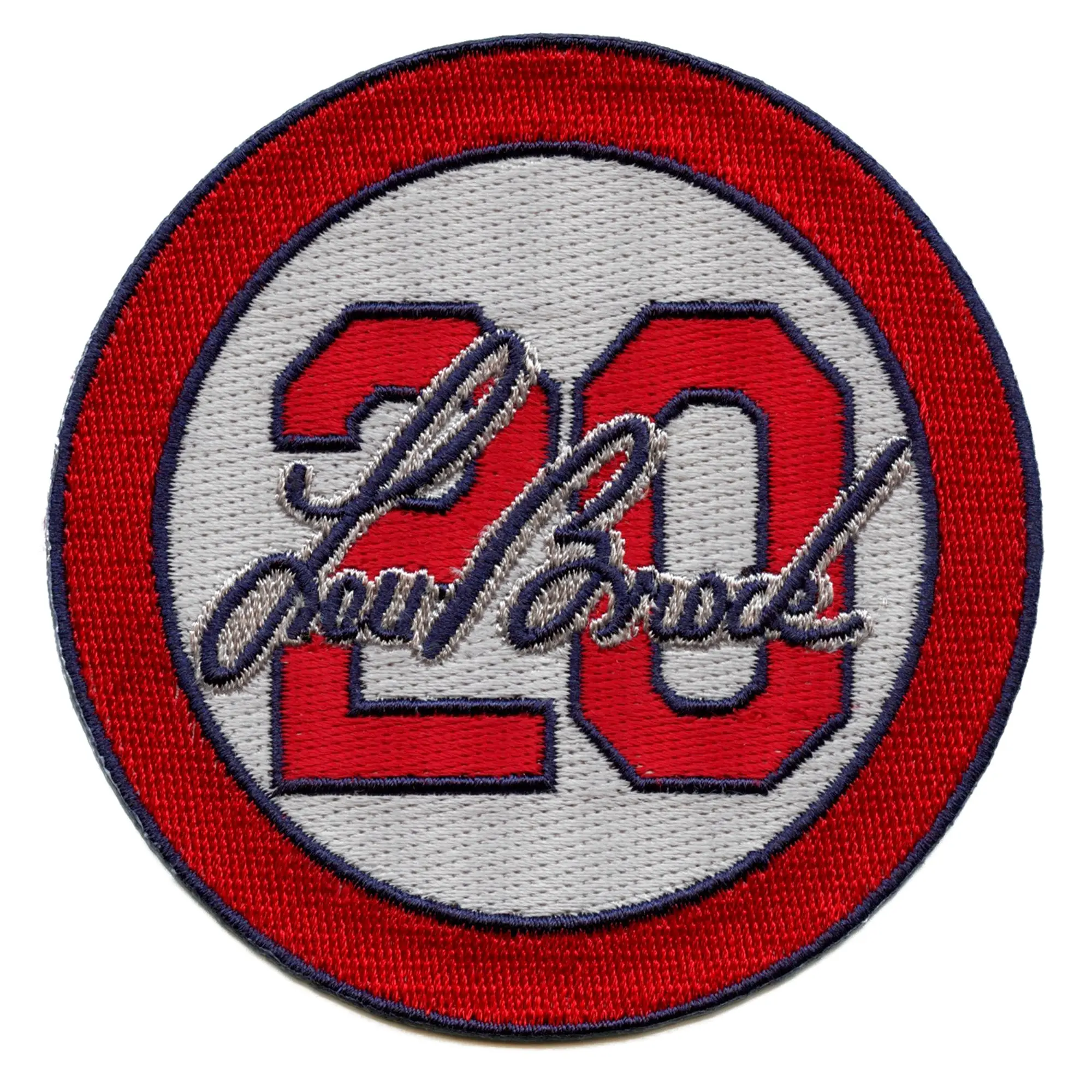 2020 Lou Brock #20 St Louis Cardinals Silver Memorial Patch - Image 2