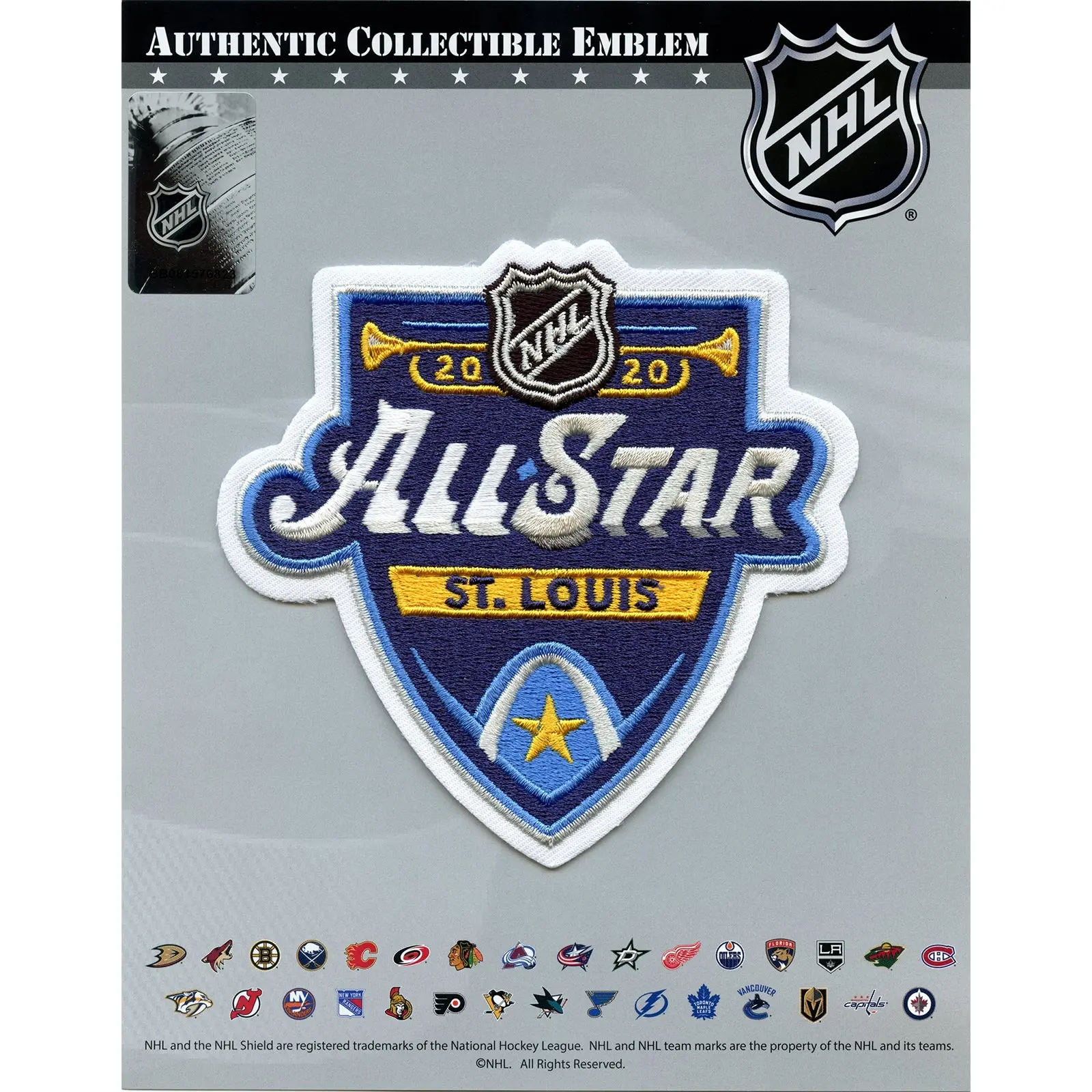 2020 Official NHL All Star Game St Louis Blues Jersey Patch