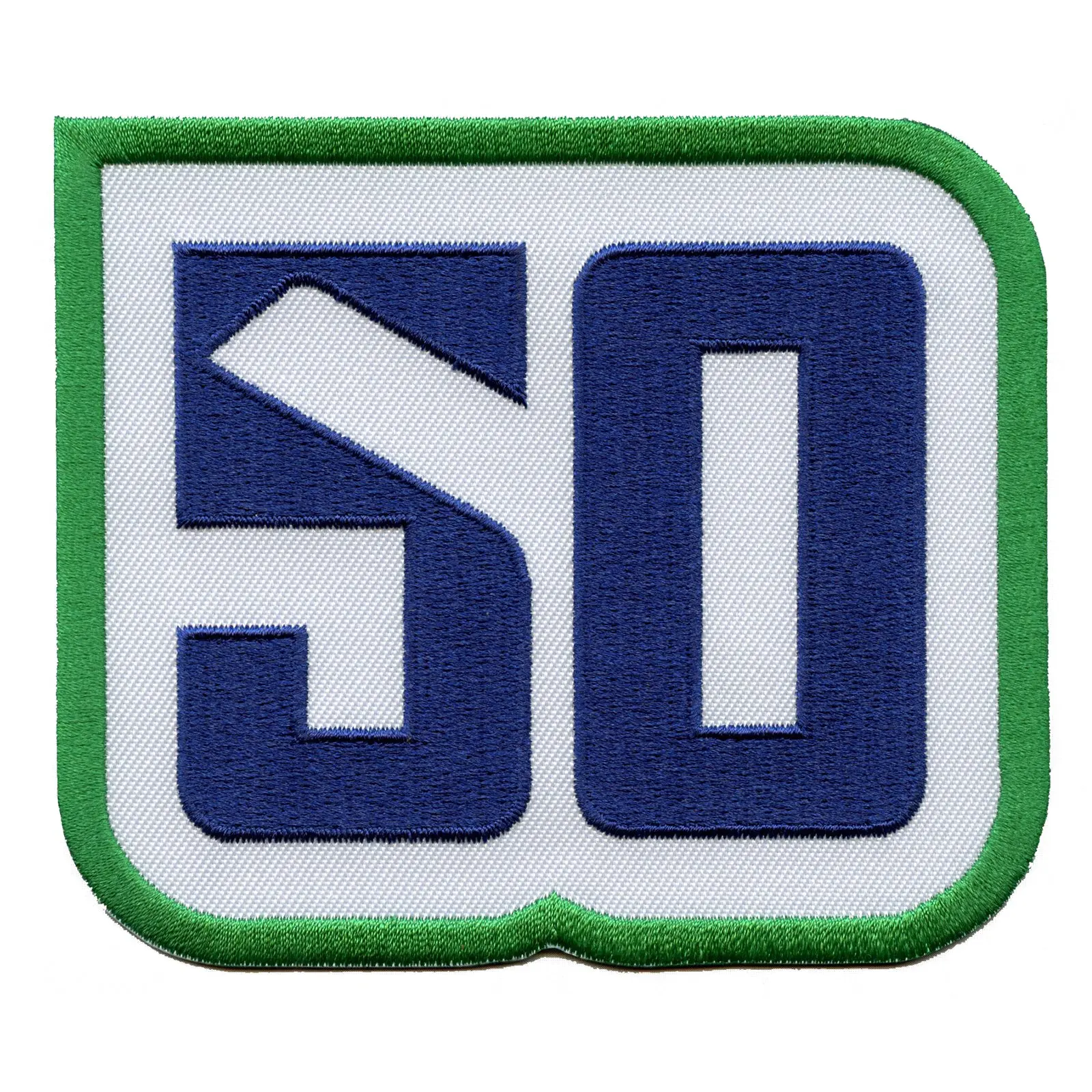 2020 Vancouver Canucks 50th Anniversary Logo Jersey Patch Blue & Green Version