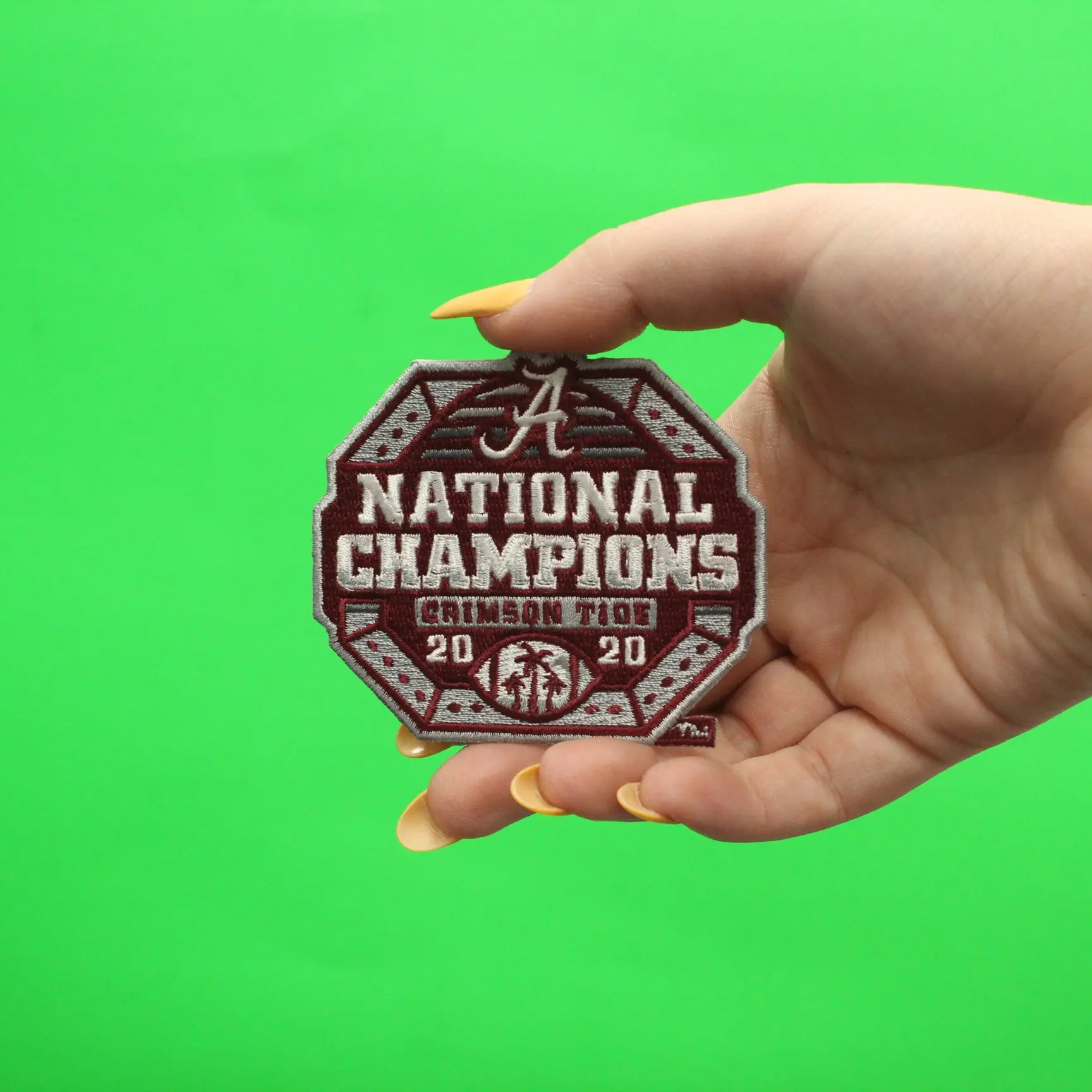 2020 College National Champions Alabama Crimson Tide Football Patch - Image 3