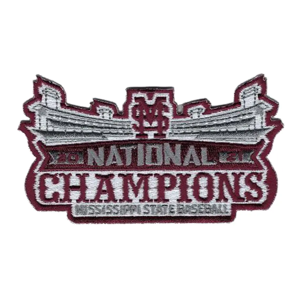 2021 Mississippi State College National Champions Patch Embroidered Iron On