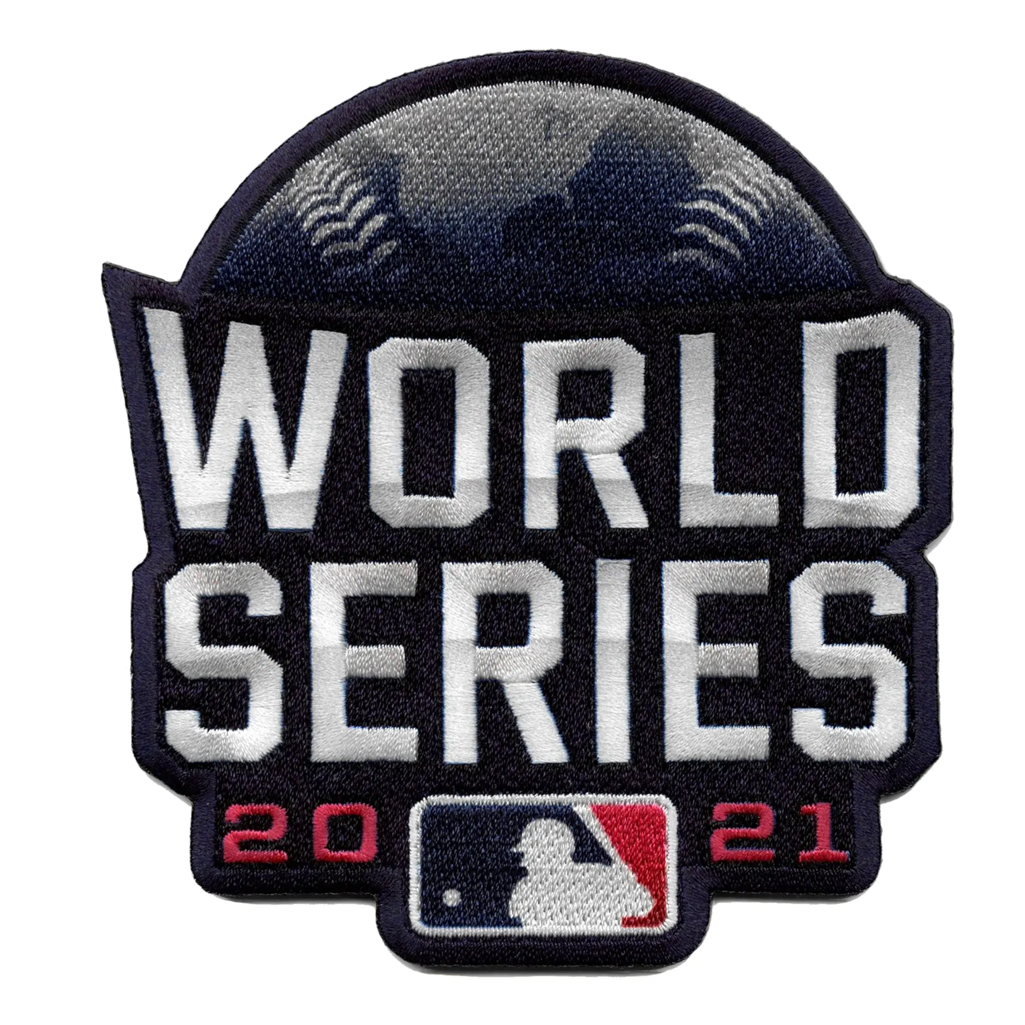 2021 MLB World Series Logo Embroidered Jersey Patch Houston Astros Atlanta Braves - Image 2