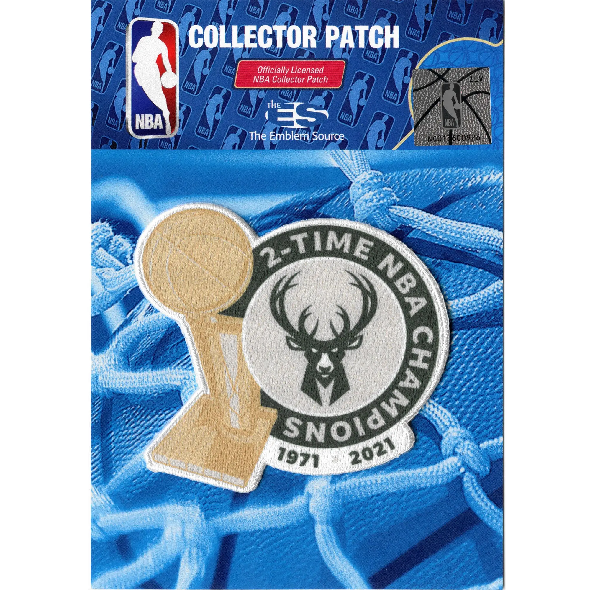 2021 NBA Finals Champions Milwaukee Bucks Trophy Patch - Image 3
