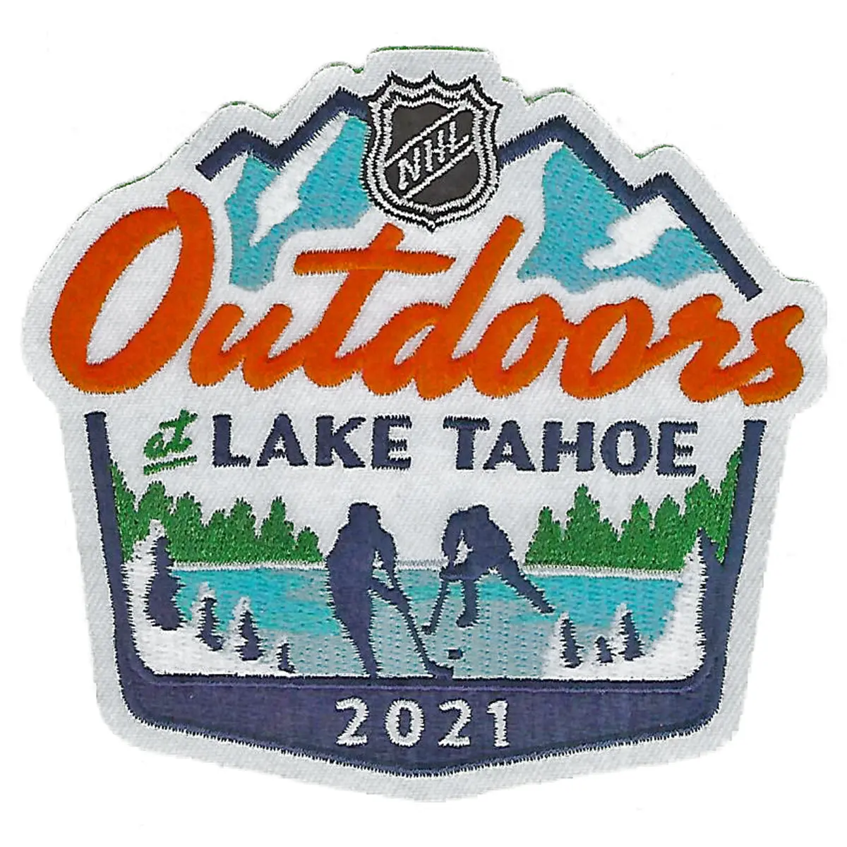 2021 NHL Outdoors At Lake Tahoe Game Logo Jersey Patch - Image 2