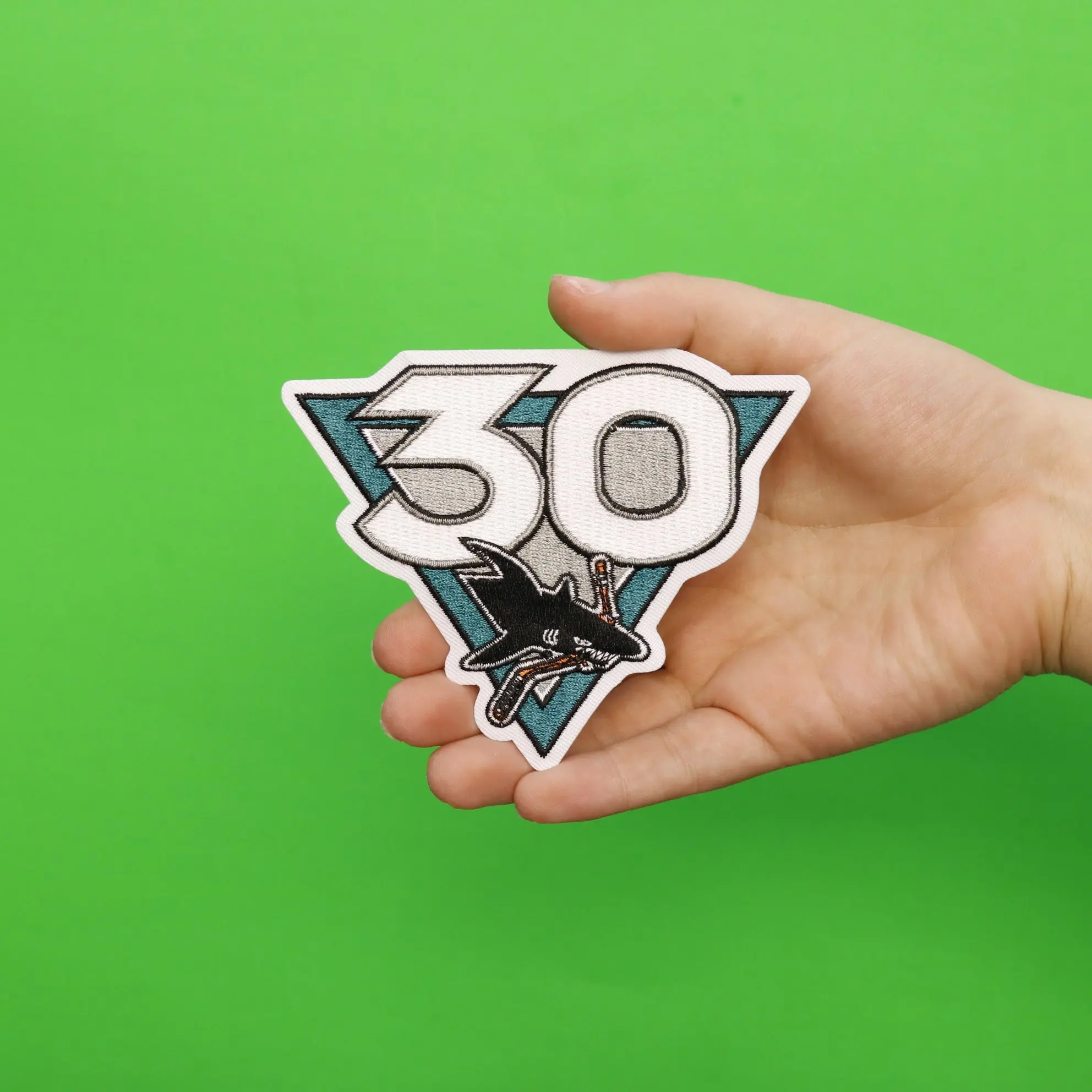2021 San Jose Sharks Team 30th Anniversary Season Logo Jersey Patch - Image 3