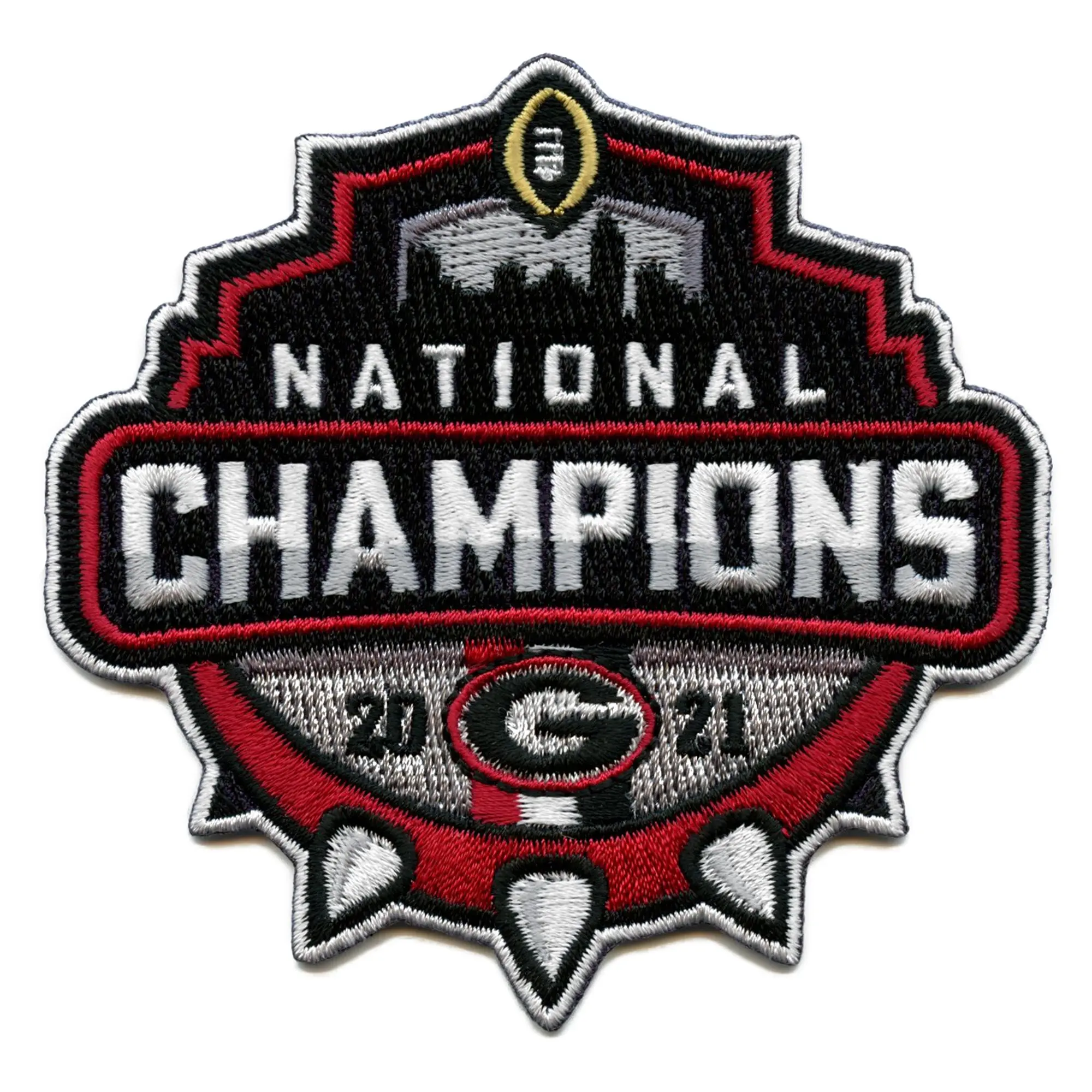 2021 College National Champions Georgia Bulldogs Football Patch - Image 2