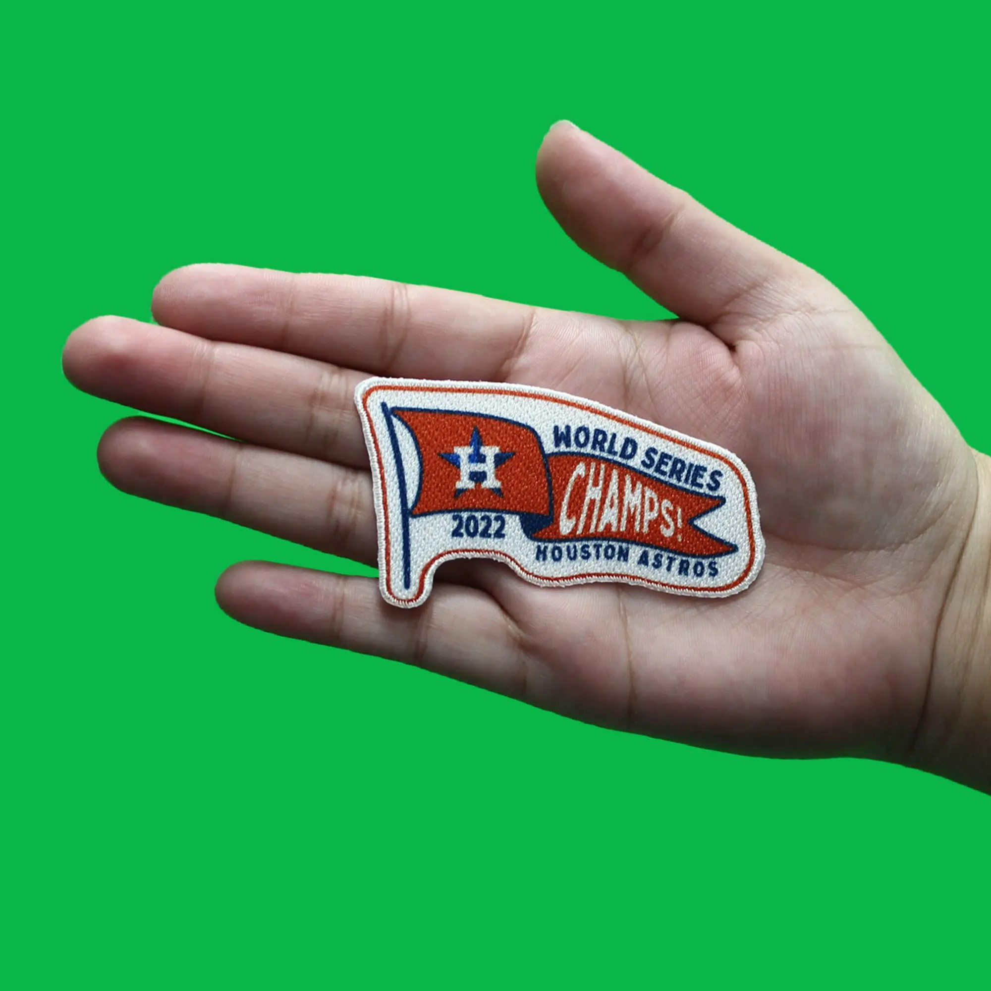 2022 MLB World Series Champions Houston Astros Waiving Flag Fan Patch - Image 2