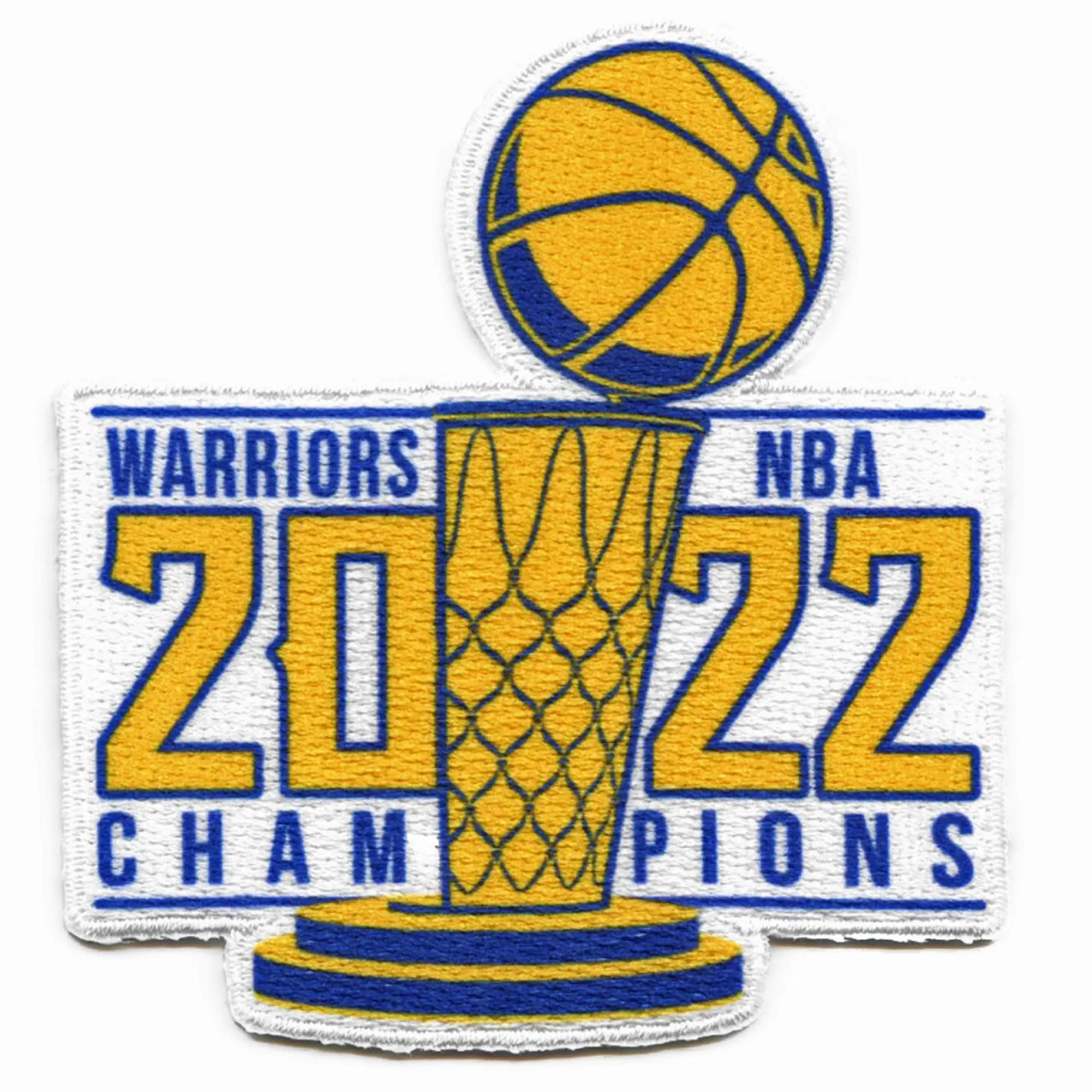 2022 NBA Finals Champions Golden State Warriors Bold Trophy Patch - Image 2