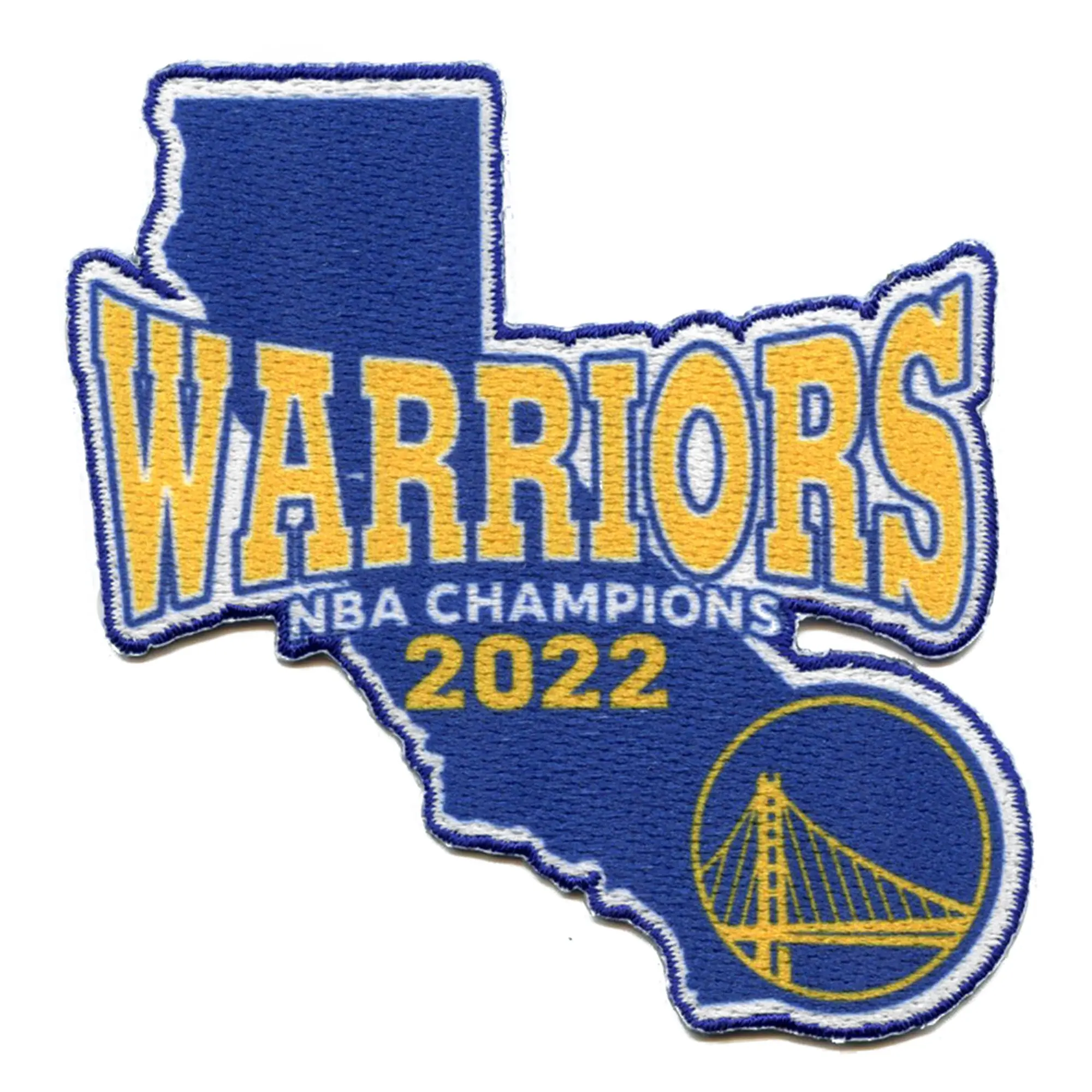 2022 NBA Finals Champions Golden State Warriors California State Patch - Image 2