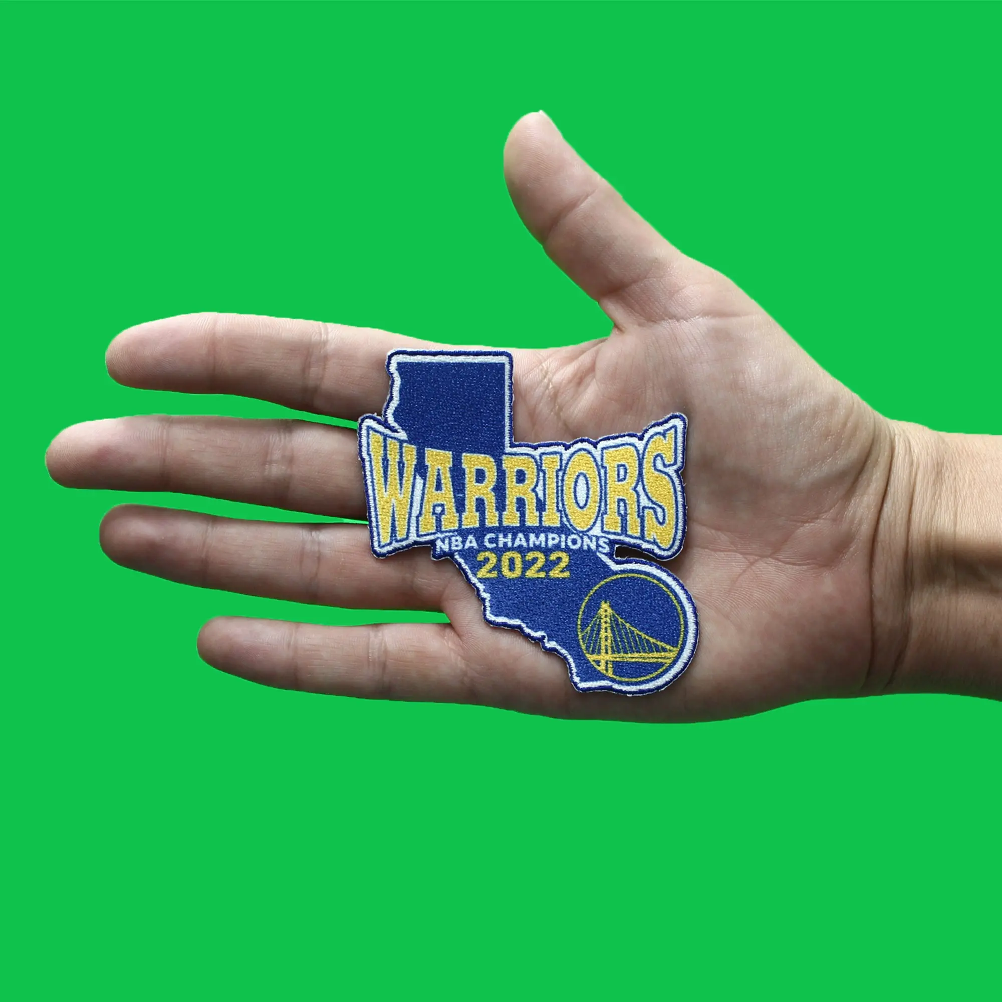 2022 NBA Finals Champions Golden State Warriors California State Patch - Image 3