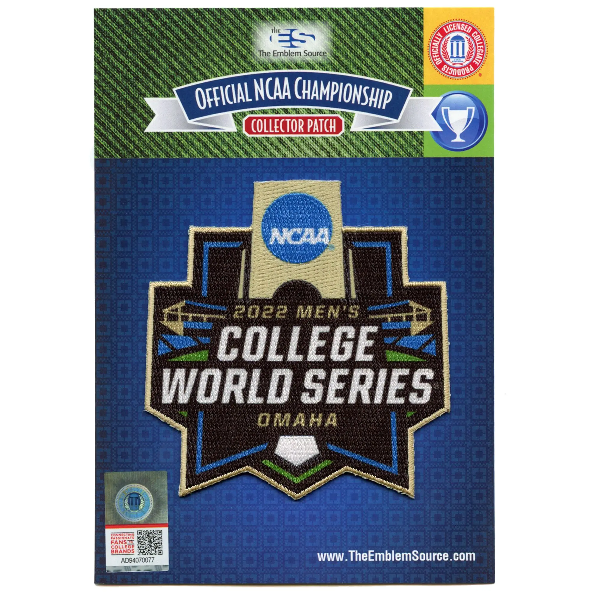 2022 NCAA Men's College World Series Omaha Jersey Patch Ole Miss Oklahoma - Image 2